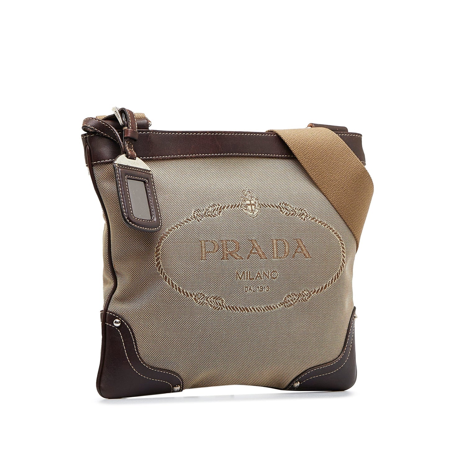 Prada Canapa Crossbody Bag Logo