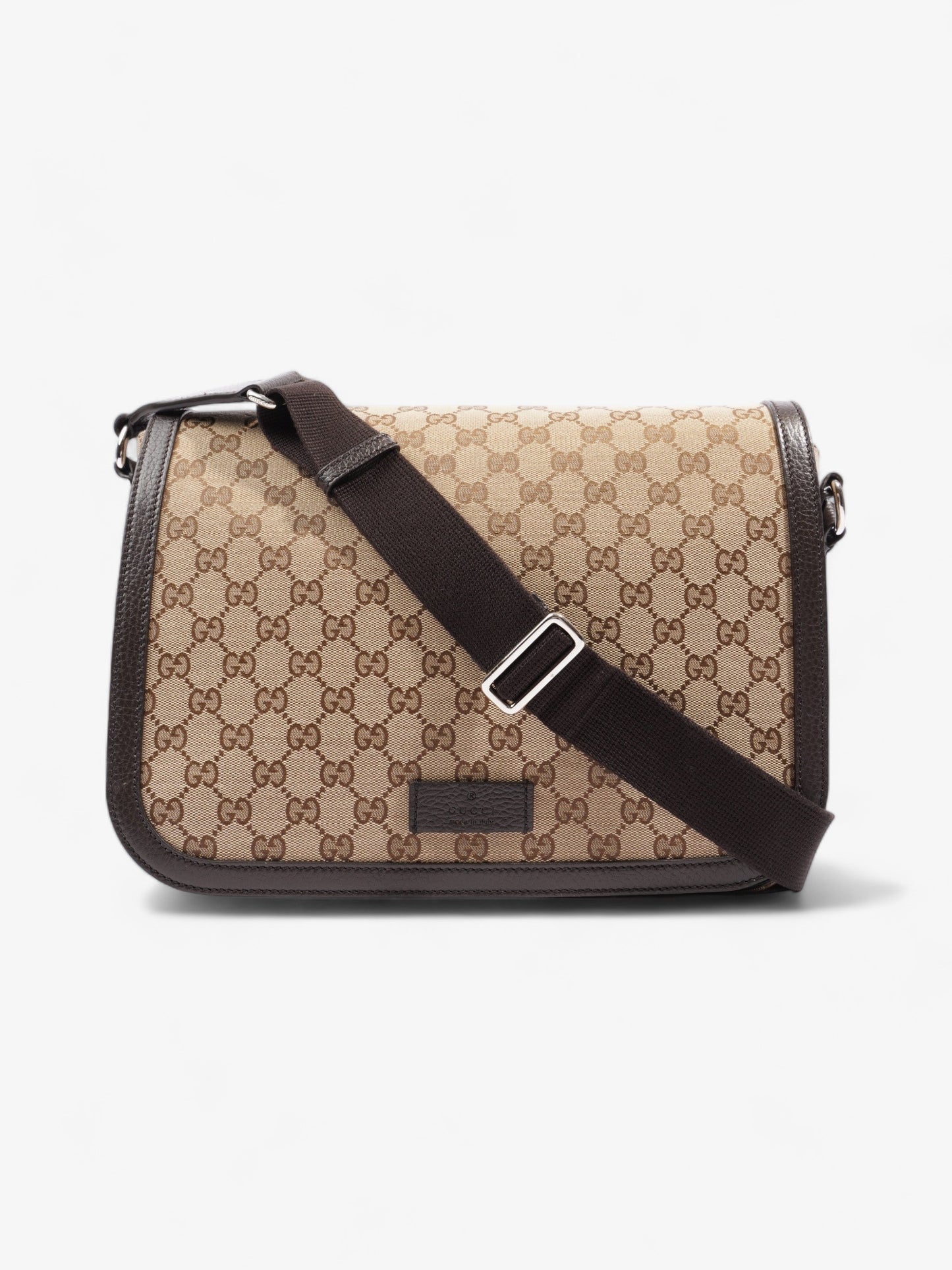 Gucci Messenger Bag Canvas Beige Shoulder Bag