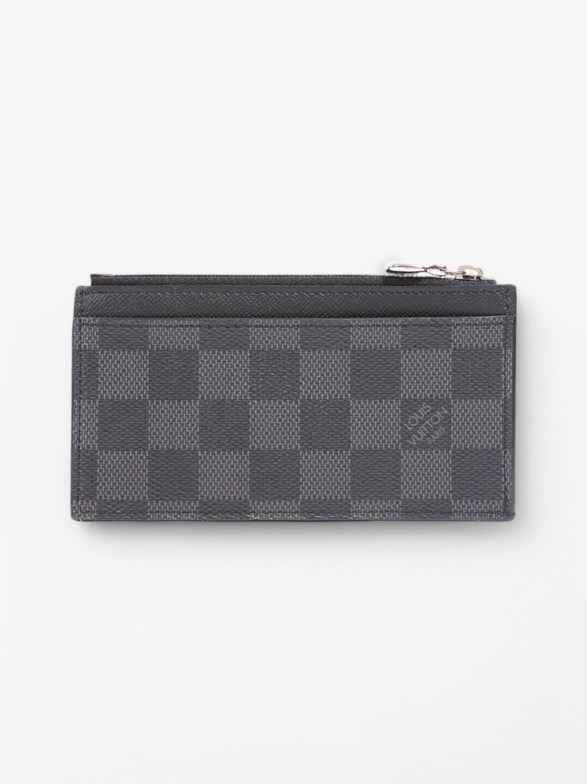 Louis Vuitton Coin Card Holder 2mm Coated Canvas Wallet Case