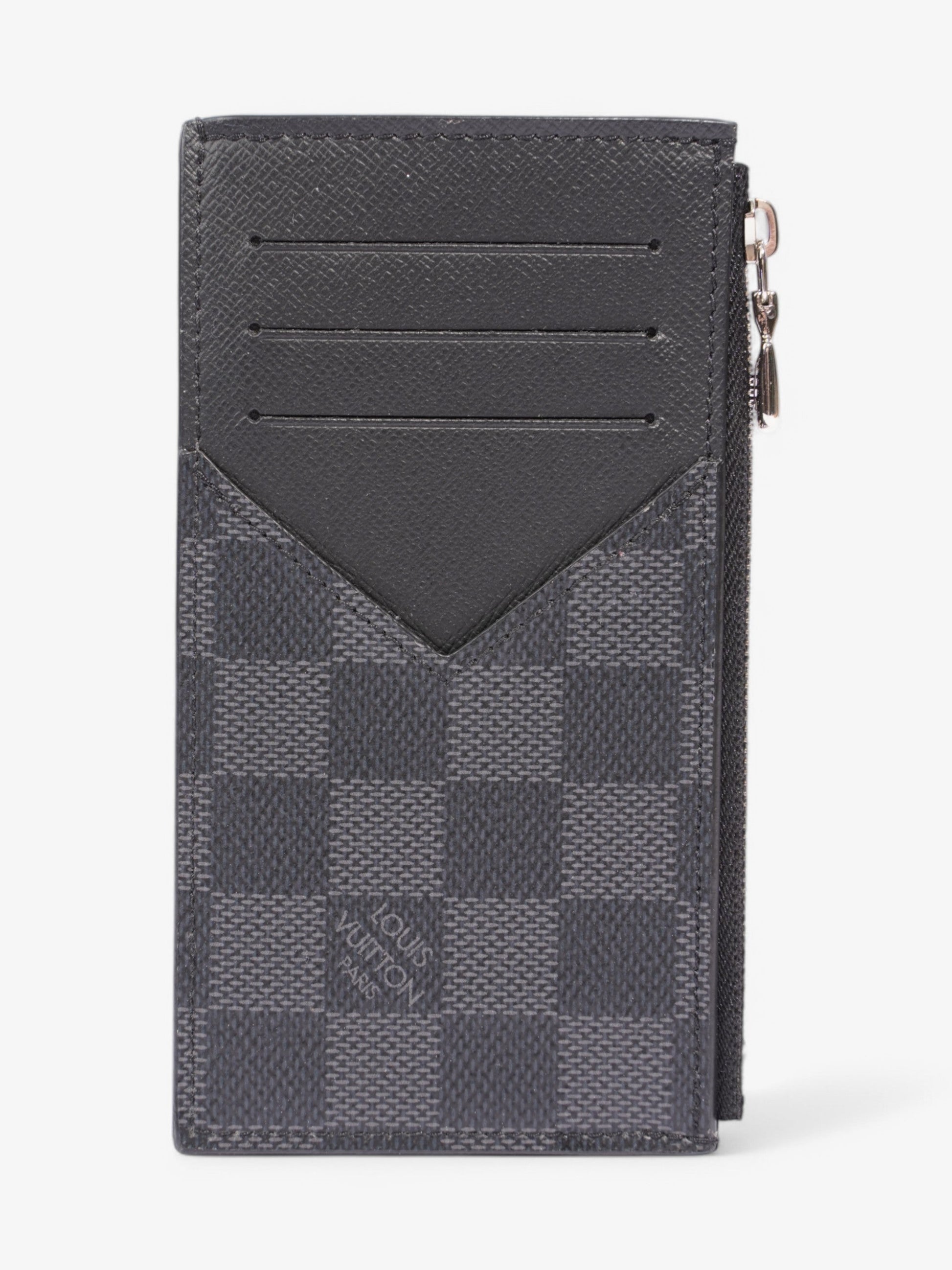 Louis Vuitton Coin Card Holder 2mm Coated Canvas Wallet Case