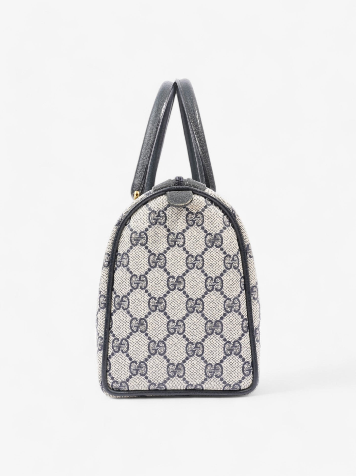 Gucci Web Doctors Bag Supreme Navy Canvas Blue Travel Bag