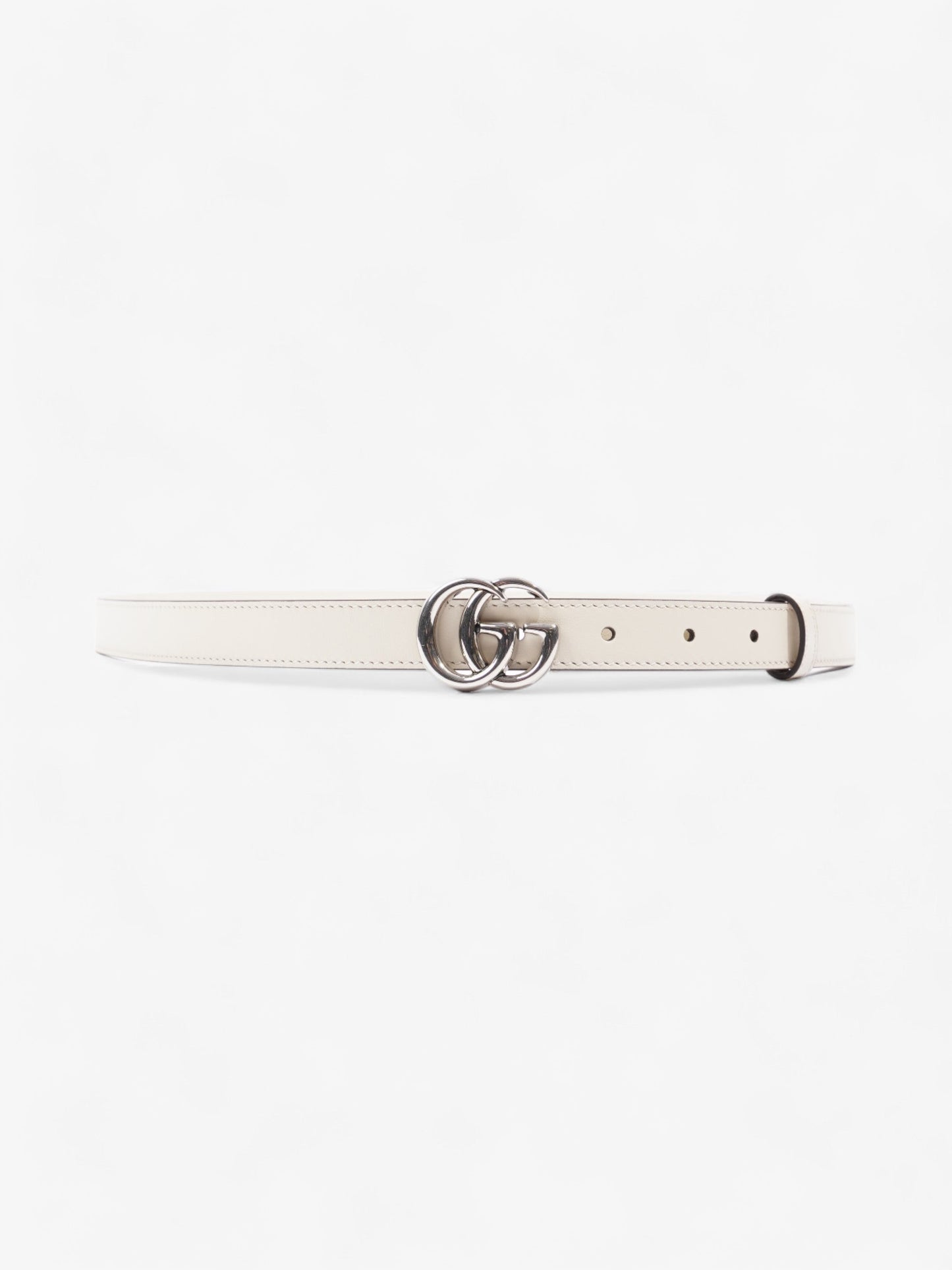 Gucci Marmont Thin Belt Handbag Leather Cream Accessory