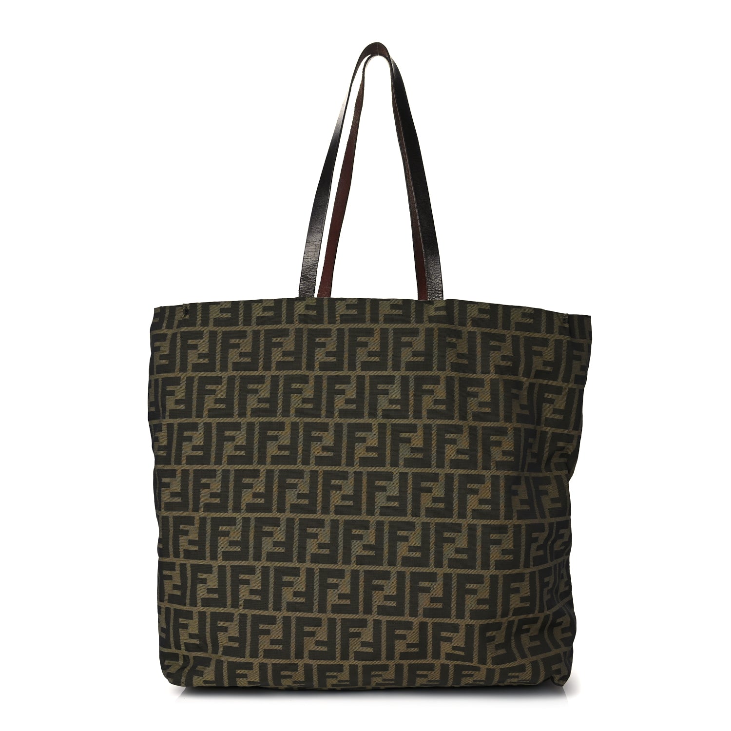 Fendi Handbag Zucca Tote Tobacco Canvas Brown Tote Bag