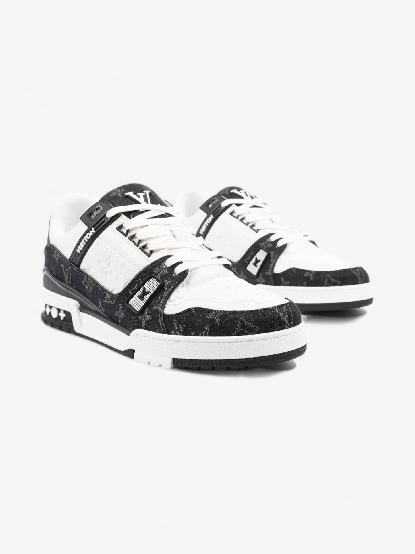 Louis Vuitton Trainers EU 46 UK 11 Leather Black White Handbag