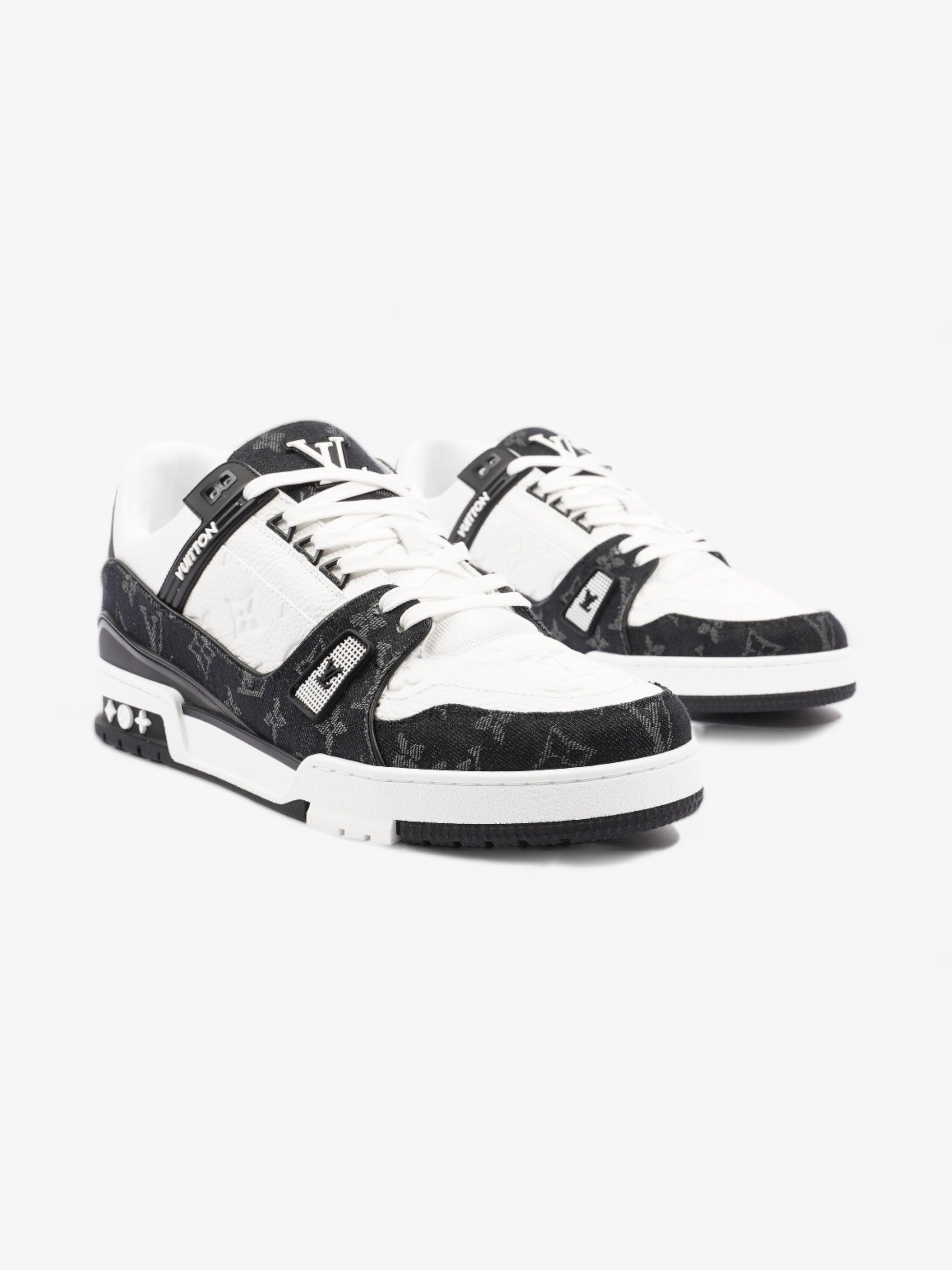 Louis Vuitton Trainers EU 46 UK 11 Leather Black White Handbag