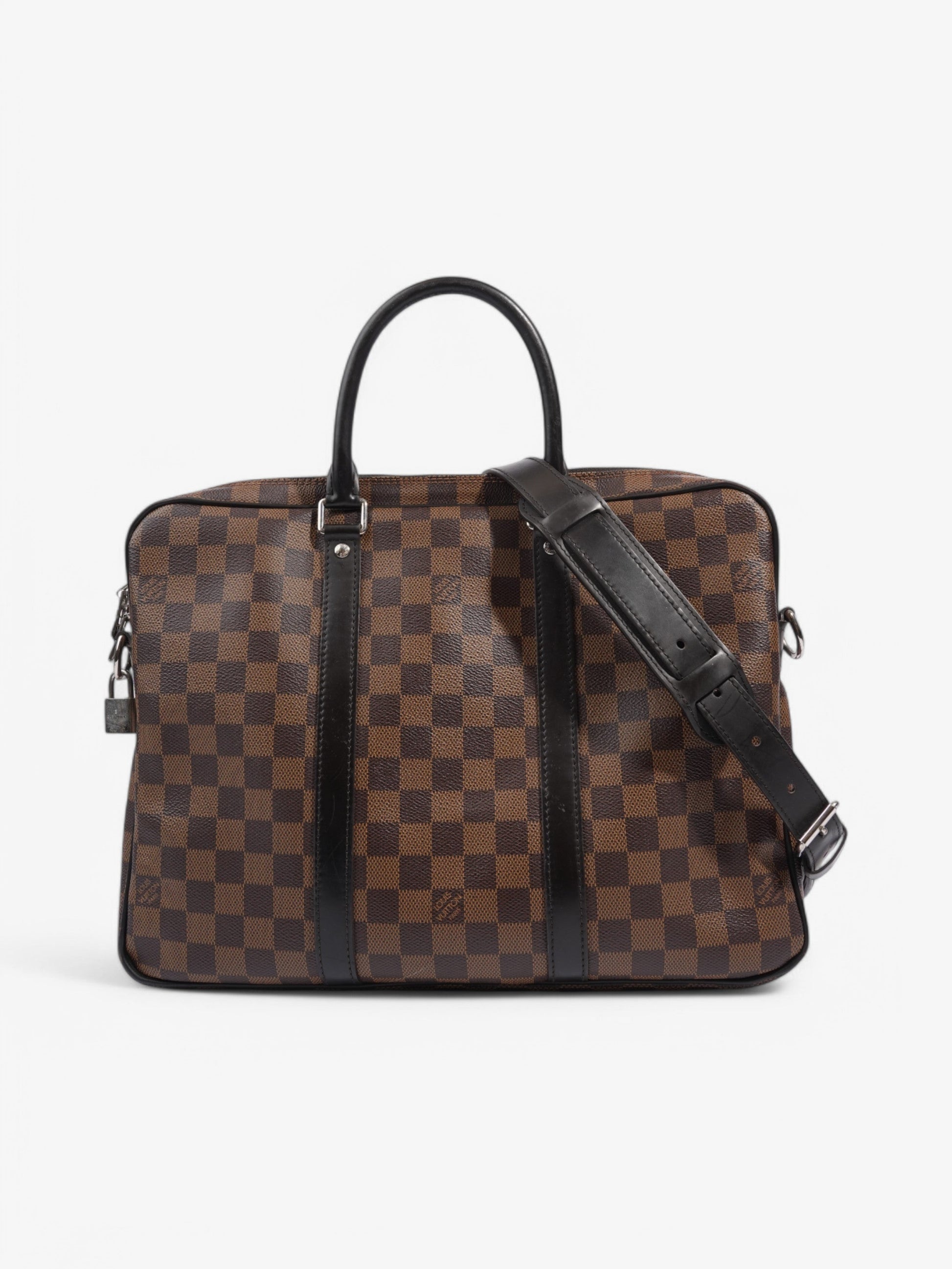 Louis Vuitton Porte-Documents Voyage Ebene Coated PM Canvas Coated Canvas Damier Apparel