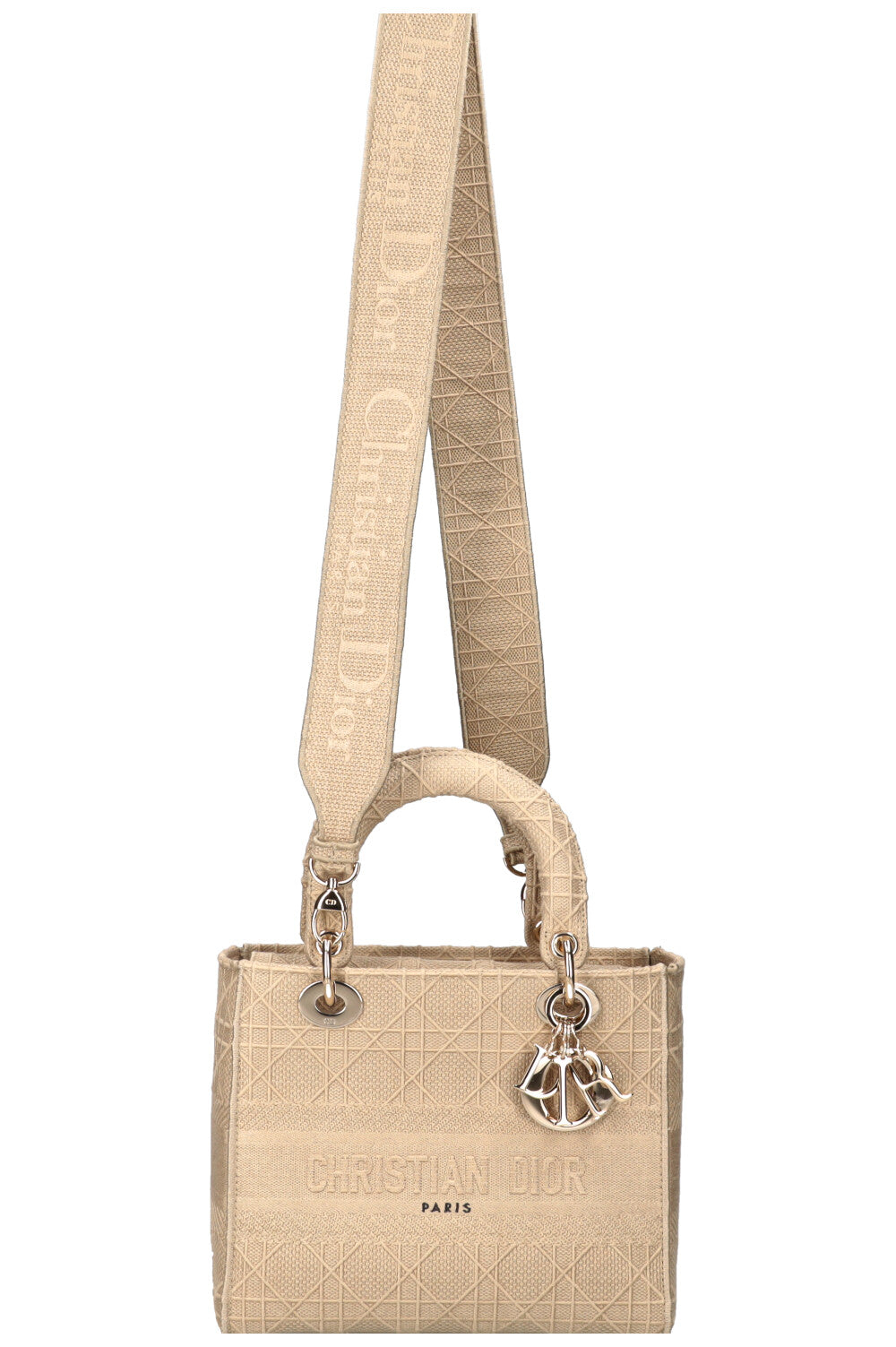 Dior Lady D-Lite Beige Medium Handbag
