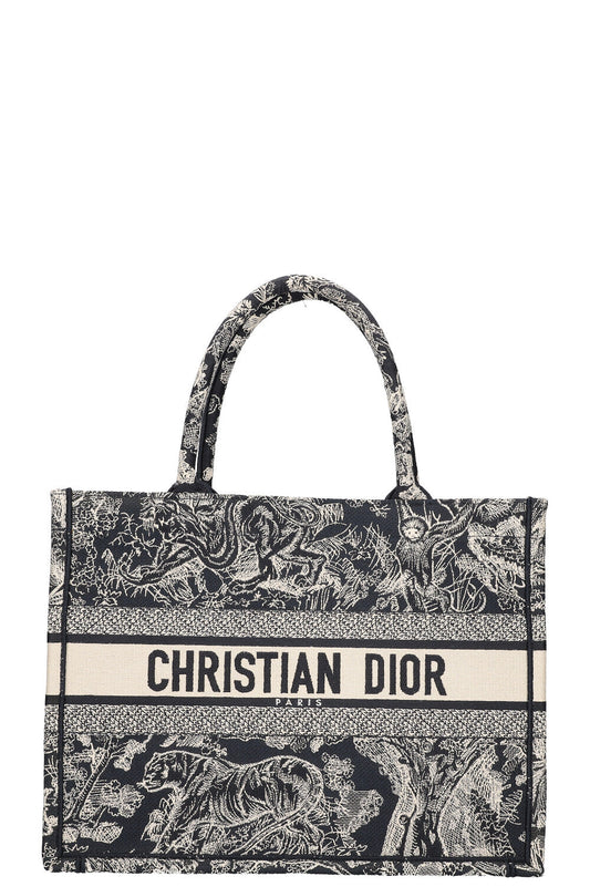 Dior Tote Bag Book Tote & White Blue
