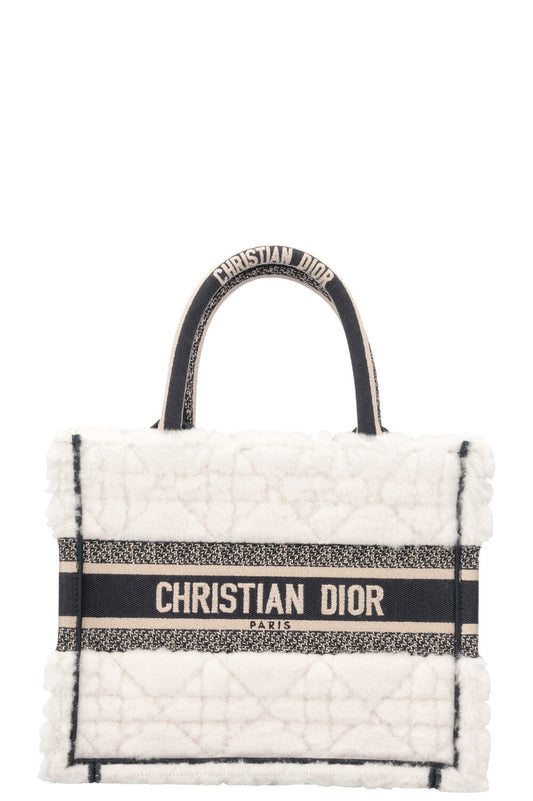 Dior Tote Bag Book Tote Shearling Small