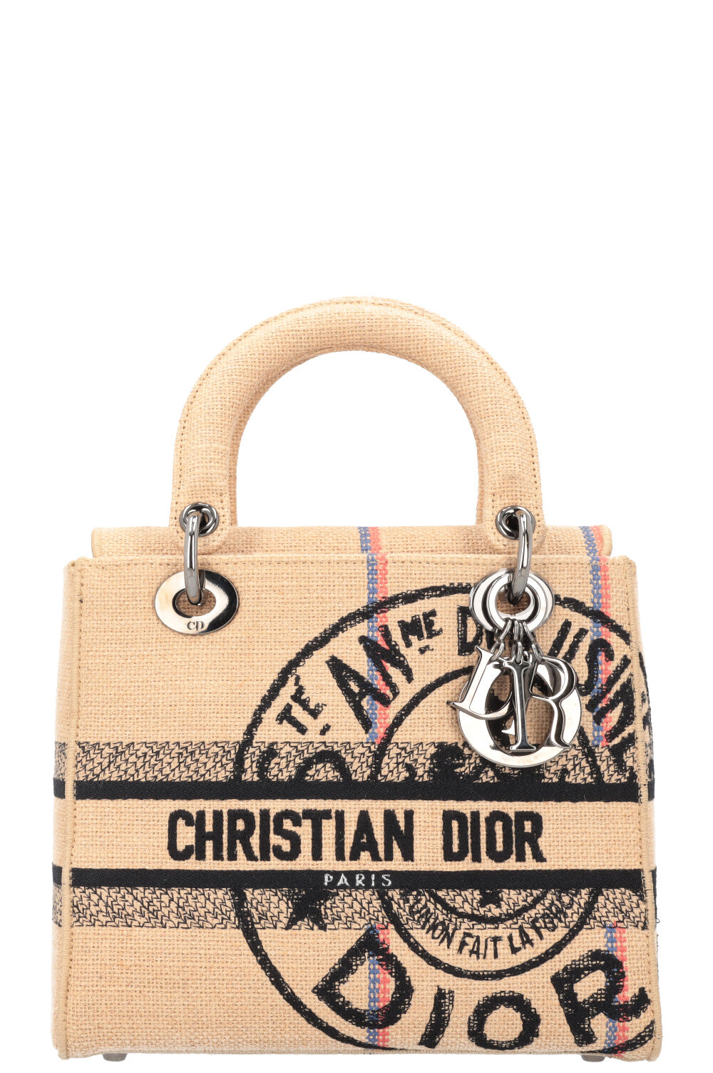 Dior Crossbody Bag Lady D-Lite Canvas Beige Medium