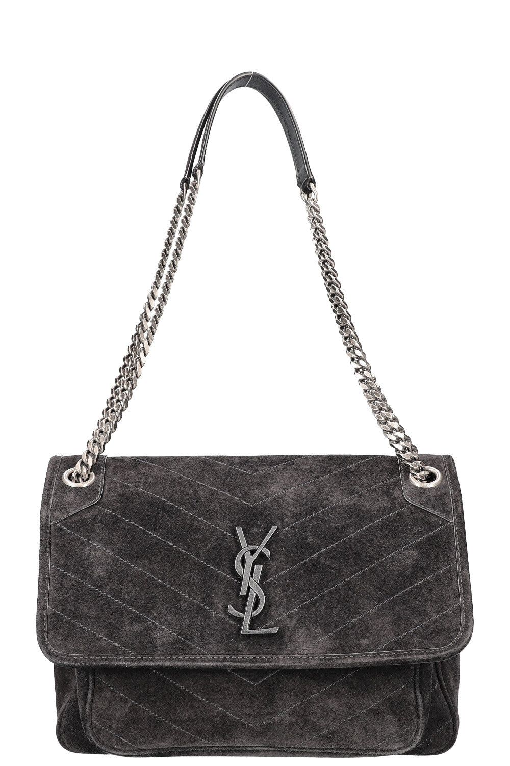 Crossbody Bag Niki Bag Suede Black Medium
