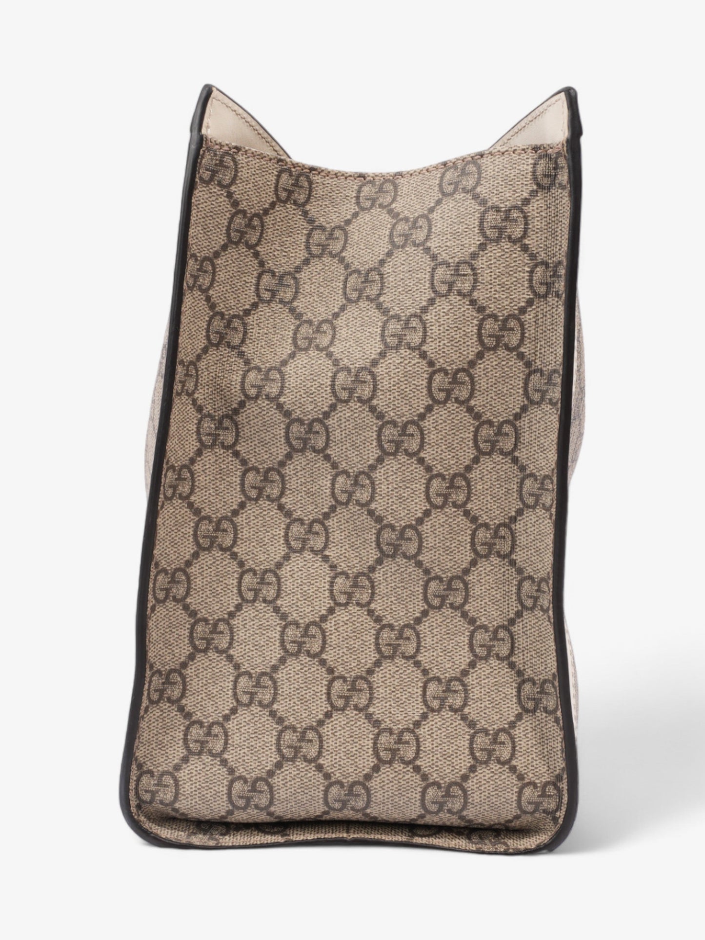 Gucci Padlock And Ebony Supreme Coated Small Shoulder Canvas Beige Shoulder Bag