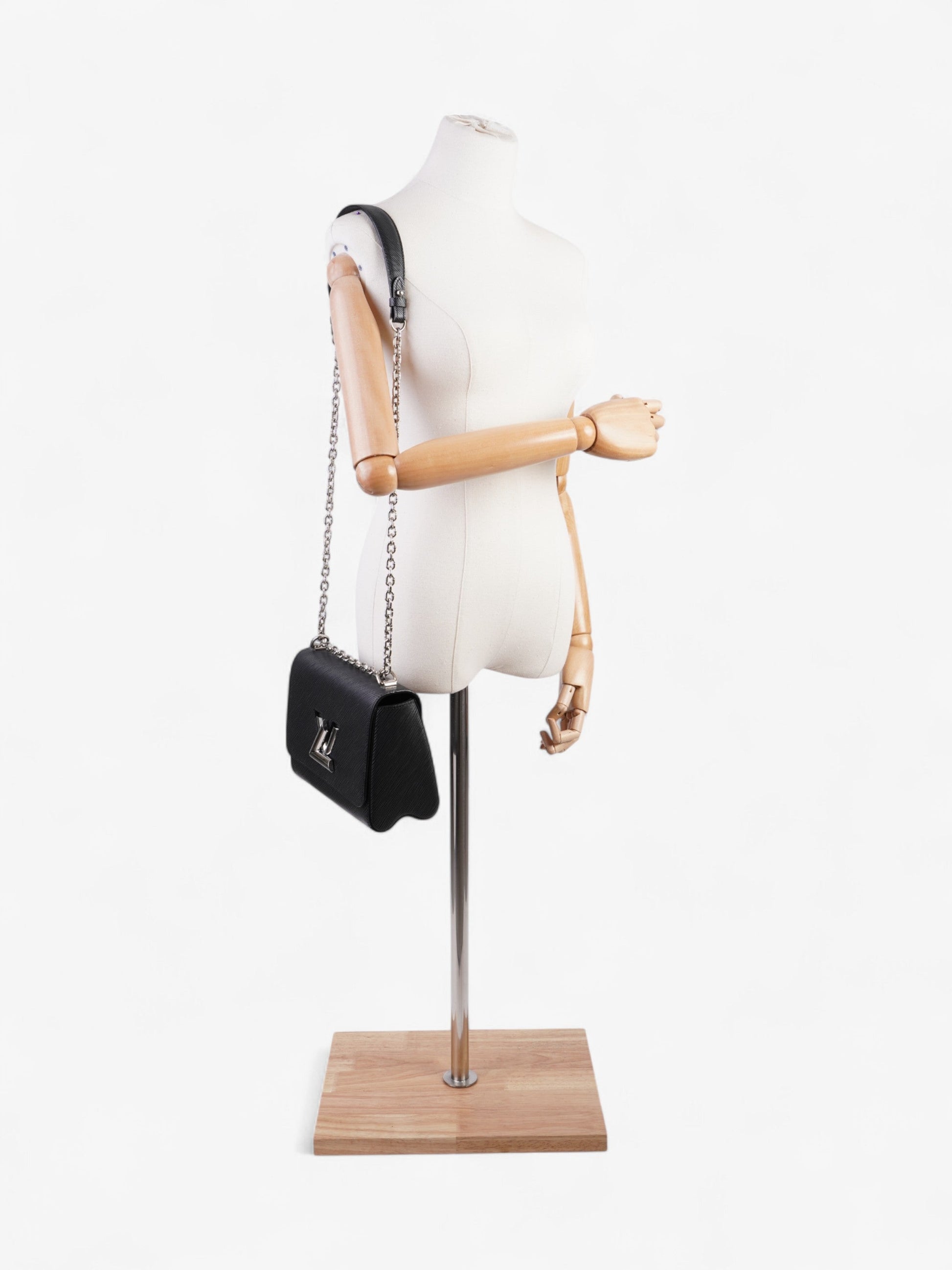 Louis Vuitton Twist Black MM Leather Handbag