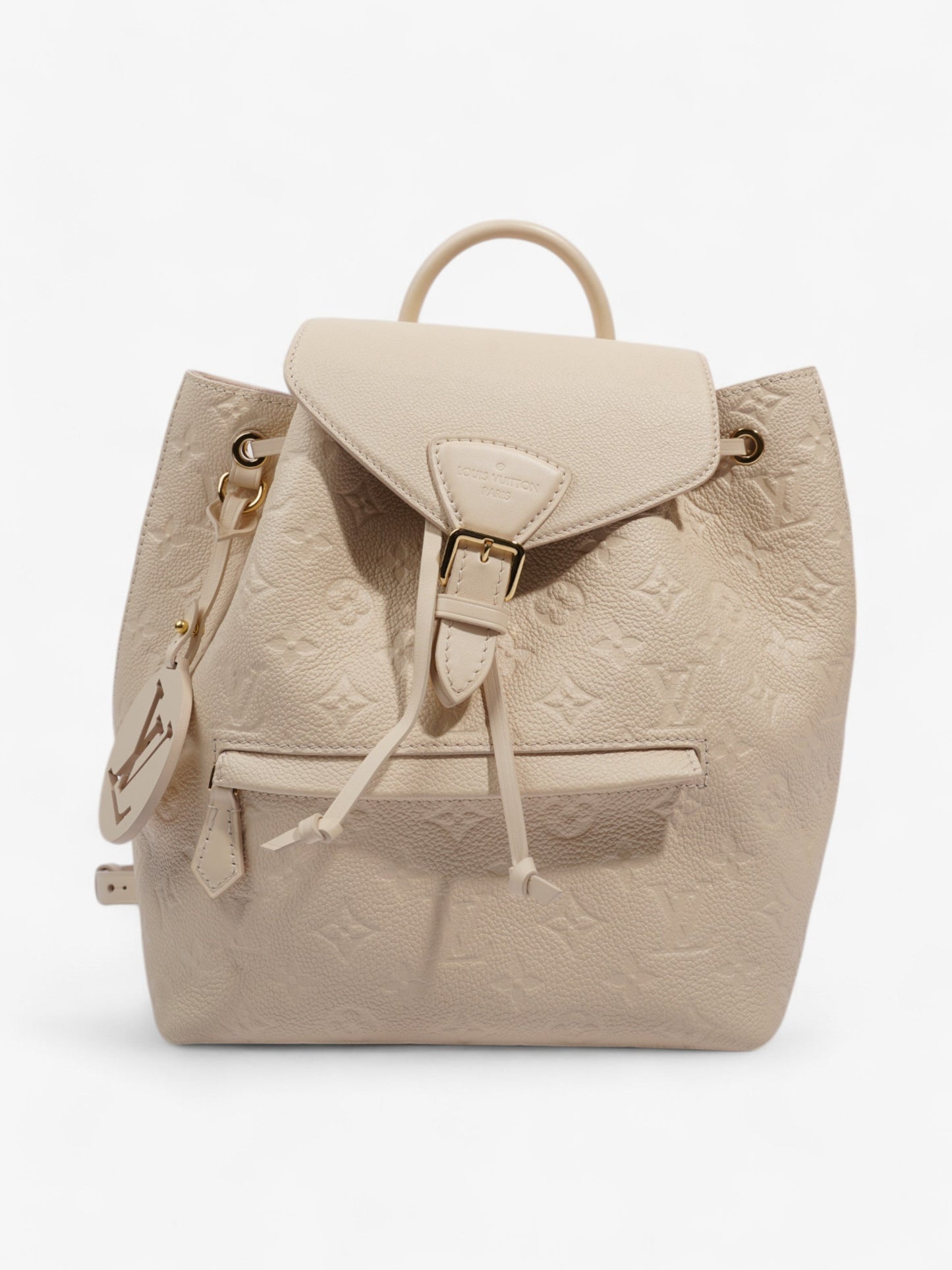 Louis Vuitton Montsouris Backpack Monogram Empreinte Leather Beige