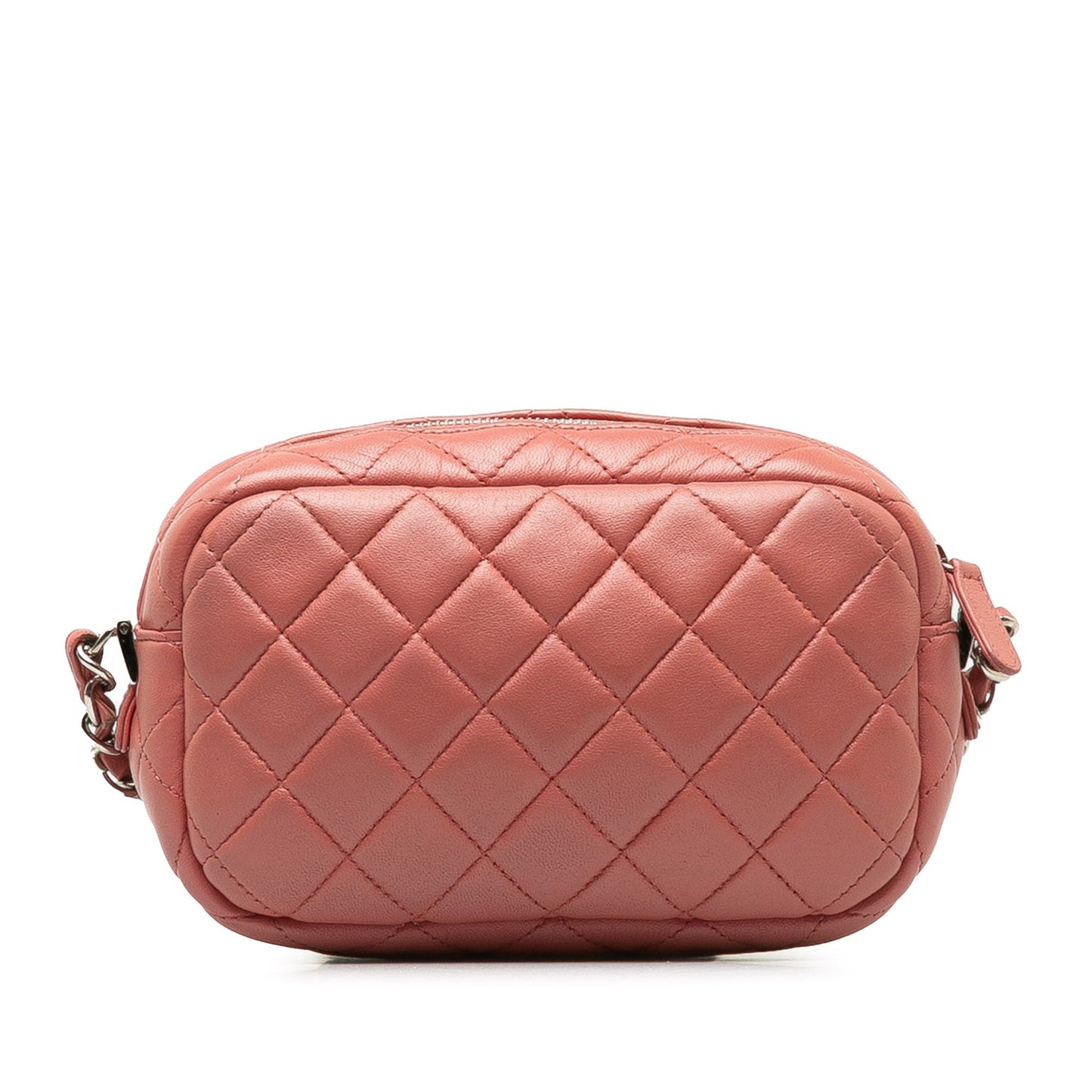 CHANEL Mini Lambskin Camera Case Crossbody Bag