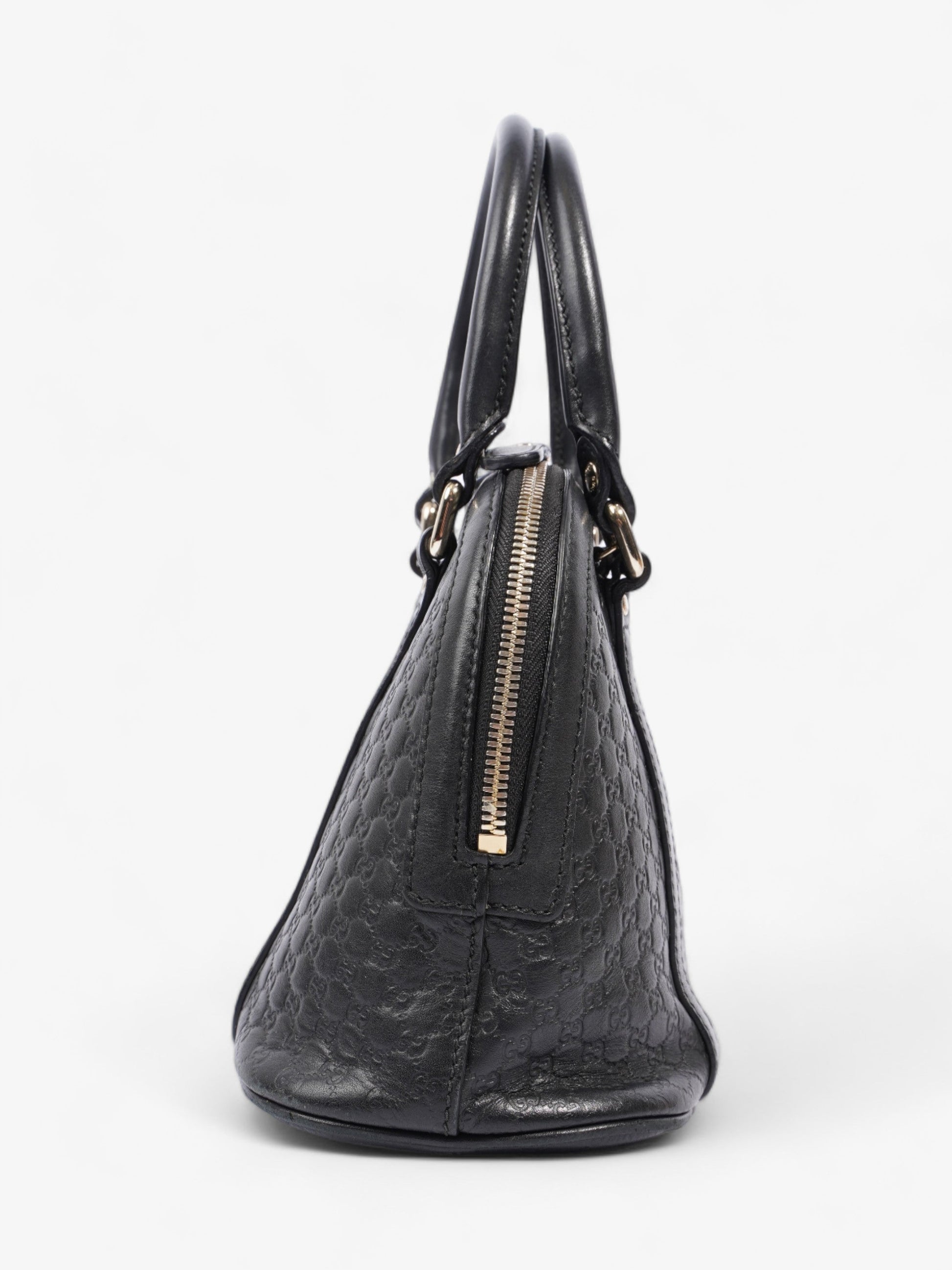 Gucci Dome Microssima Empreinte Crossbody Bag Leather Black