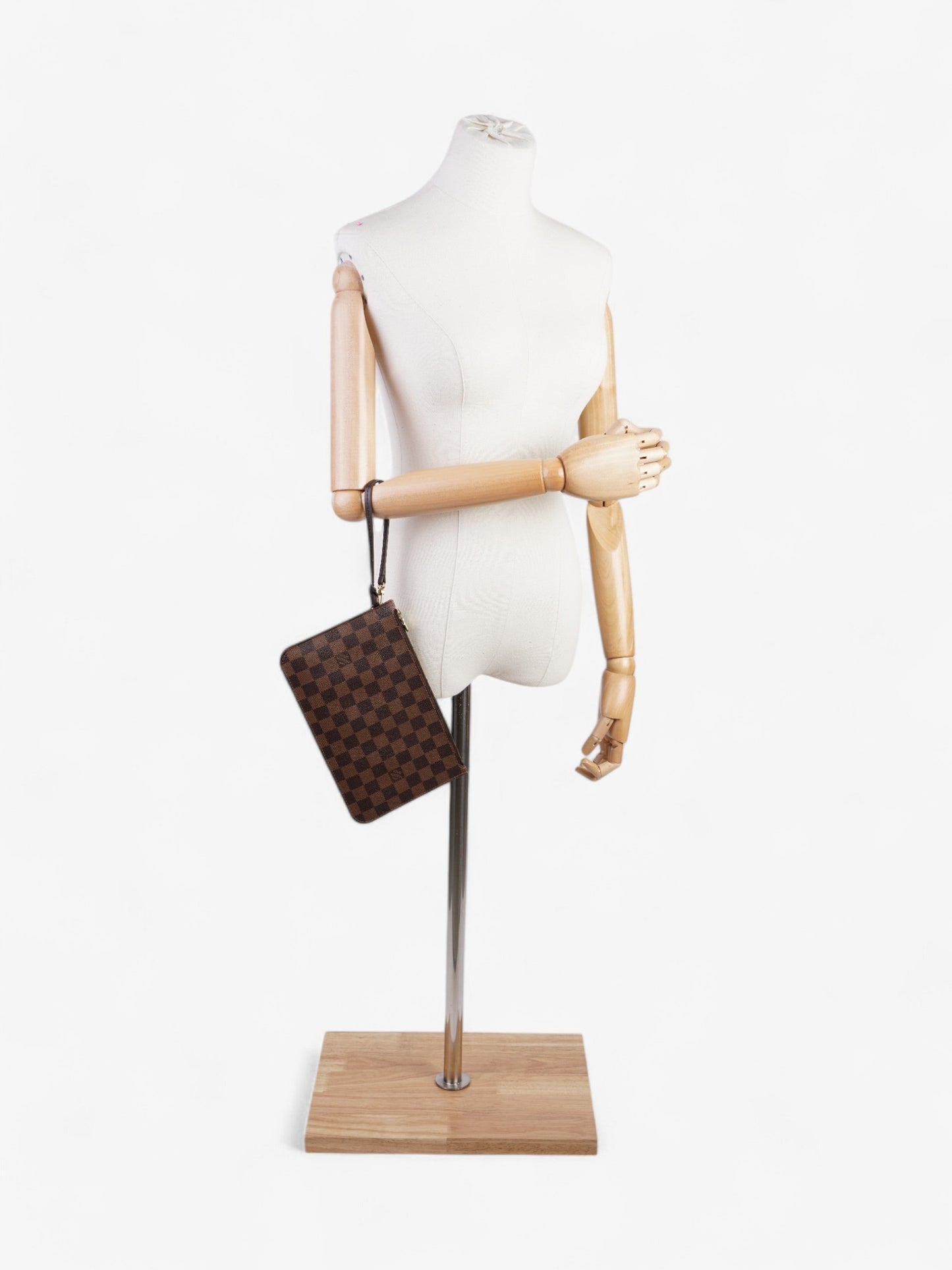 Louis Vuitton Neverful Pochette Ebene Coated Damier Canvas Coated Canvas Apparel Canvas 4