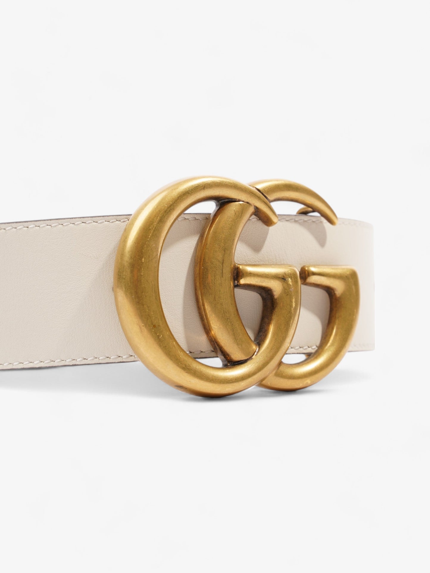 Gucci Marmont Wide Belt Handbag Leather White Accessory