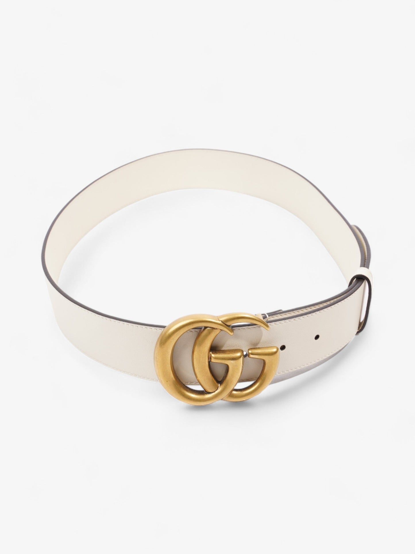 Gucci Marmont Wide Belt Handbag Leather White Accessory