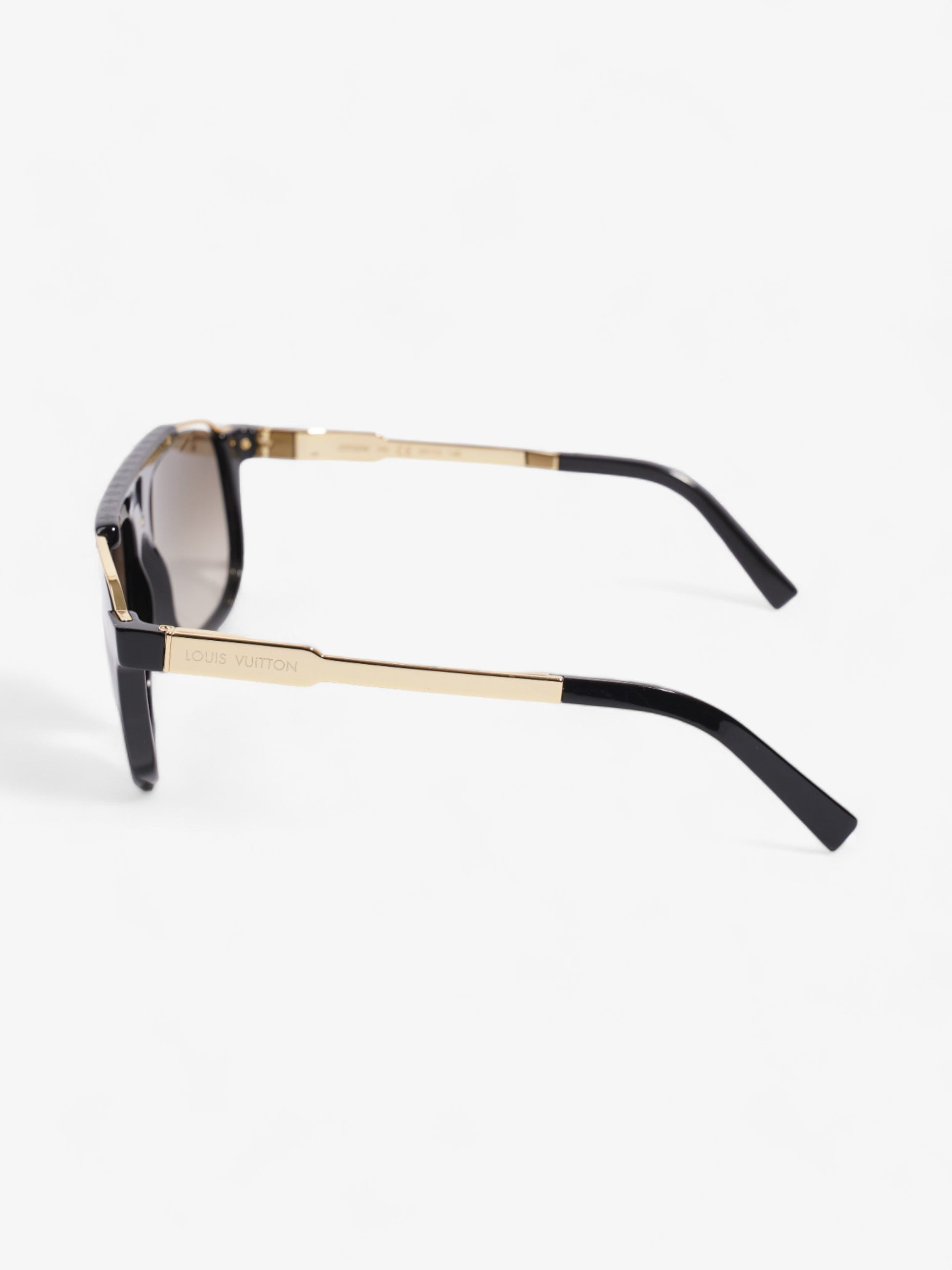 Louis Vuitton Mascot Sunglasses Acetate 140mm Black Gold