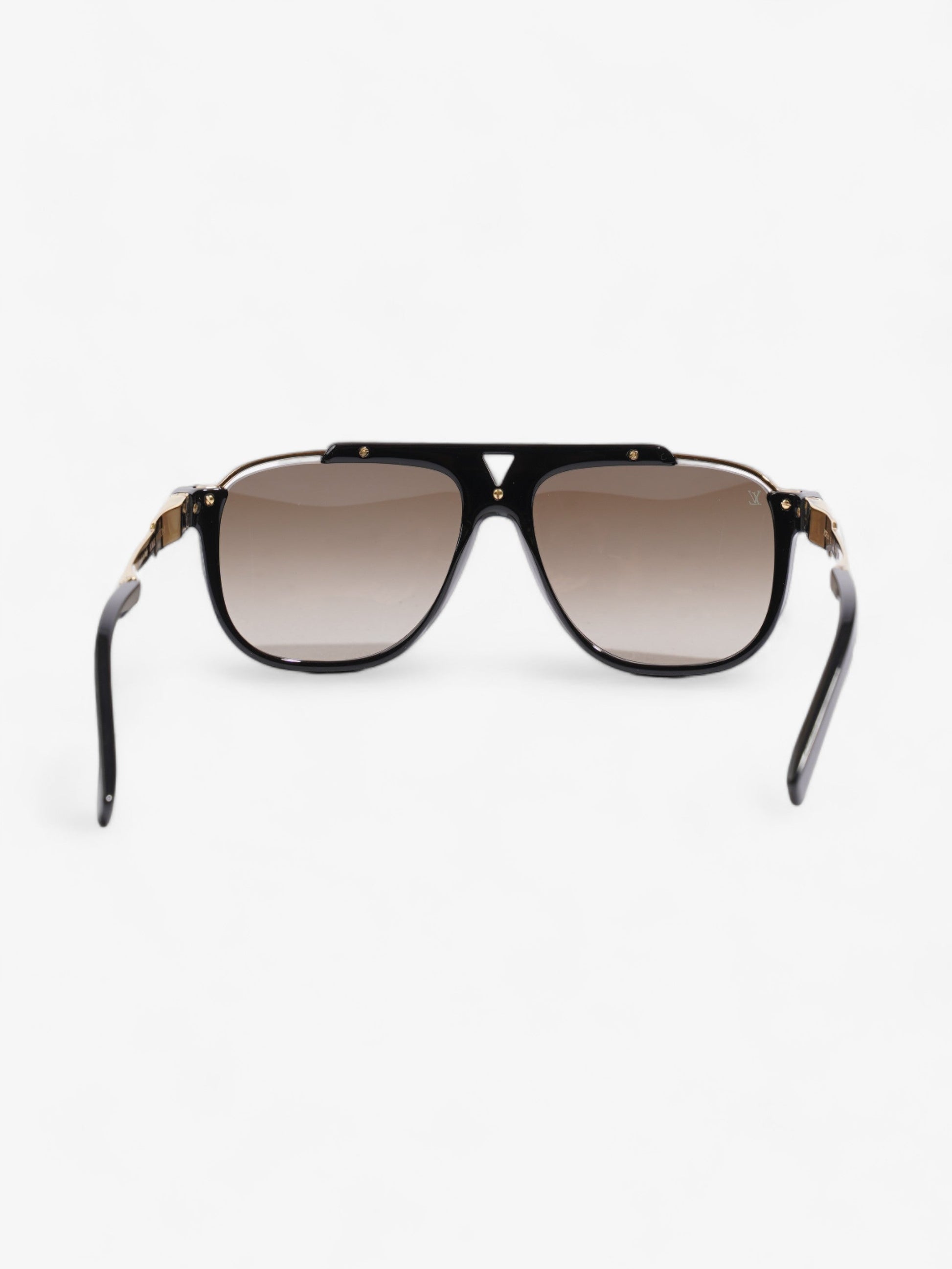 Louis Vuitton Mascot Sunglasses Acetate 140mm Black Gold
