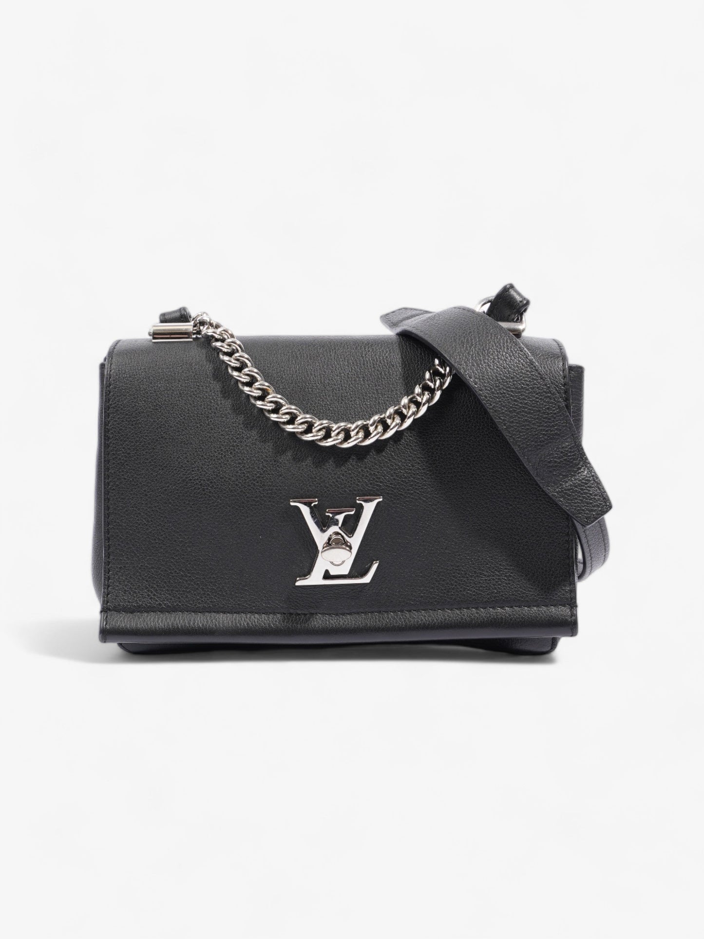 Louis Vuitton LockMe II BB Leather Black Handbag