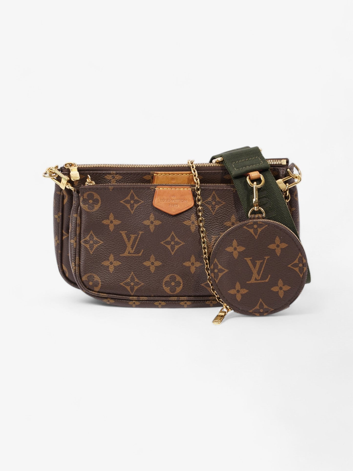 Louis Vuitton Multi Pochette Accessoires Coated Monogram Canvas Coated Canvas Apparel
