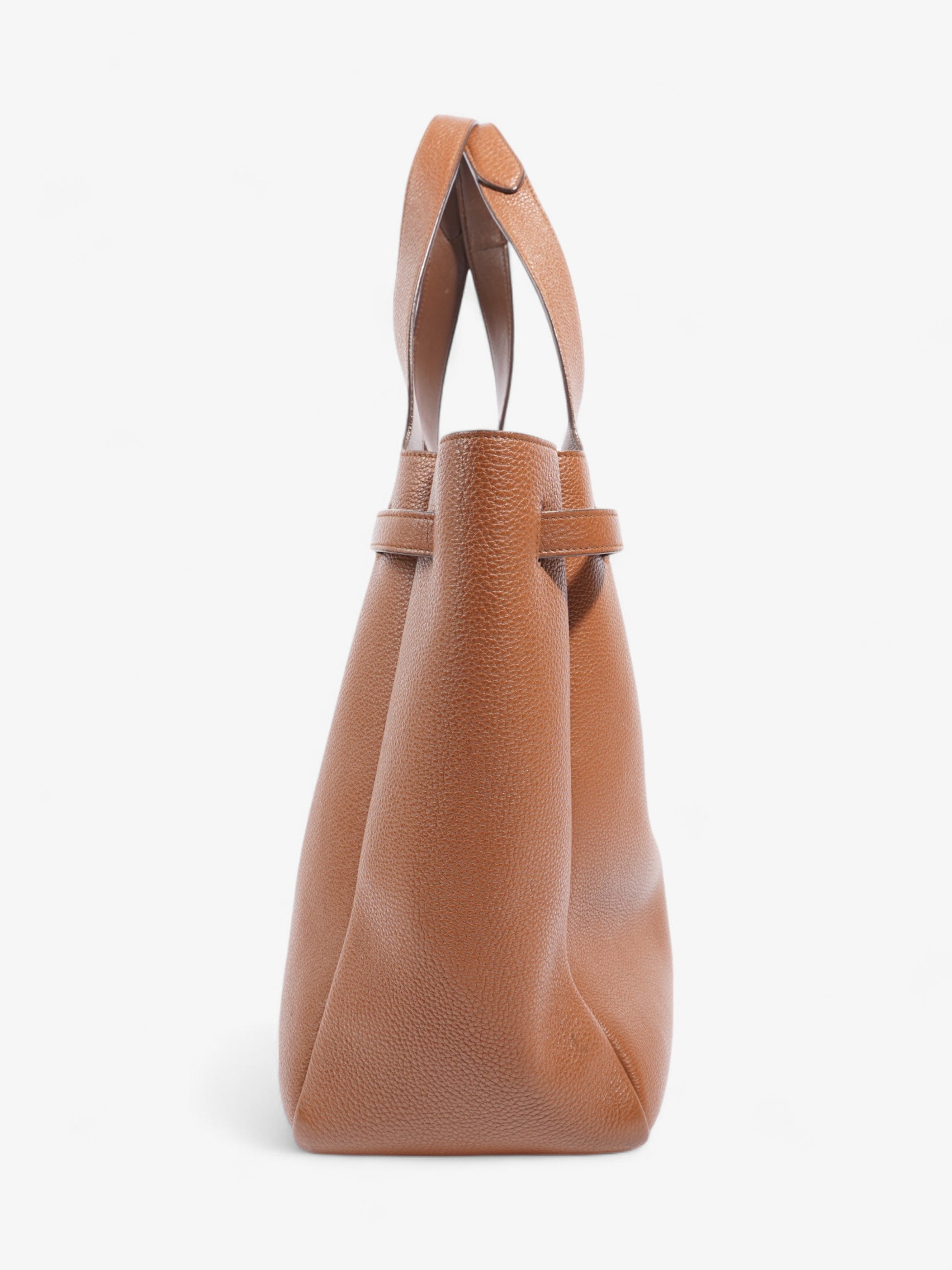 Prada Dynamique Tote Leather Brown Shoulder Bag