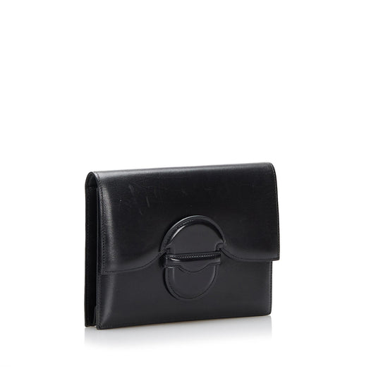 Hermes Luxury Box Calf Clutch Bag (Shg Tvrjo Leather