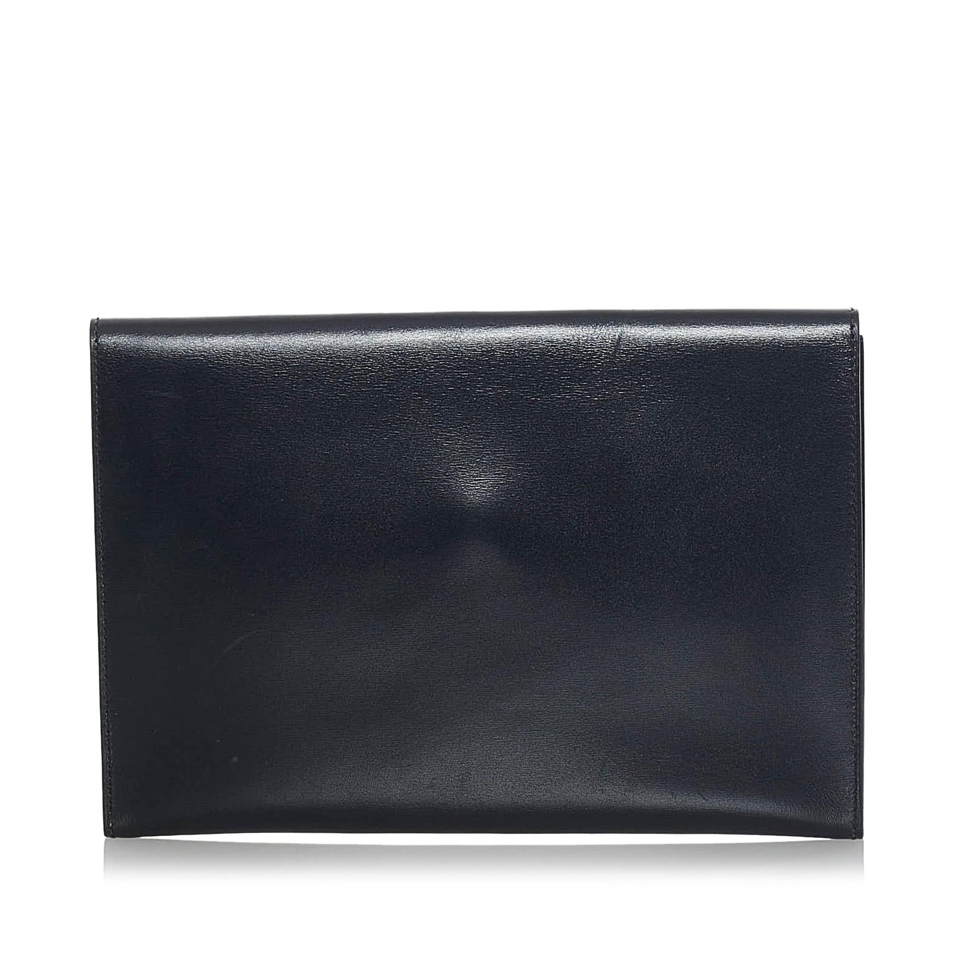Hermes Luxury Box Pochette Cadena Clutch Bag (Shg