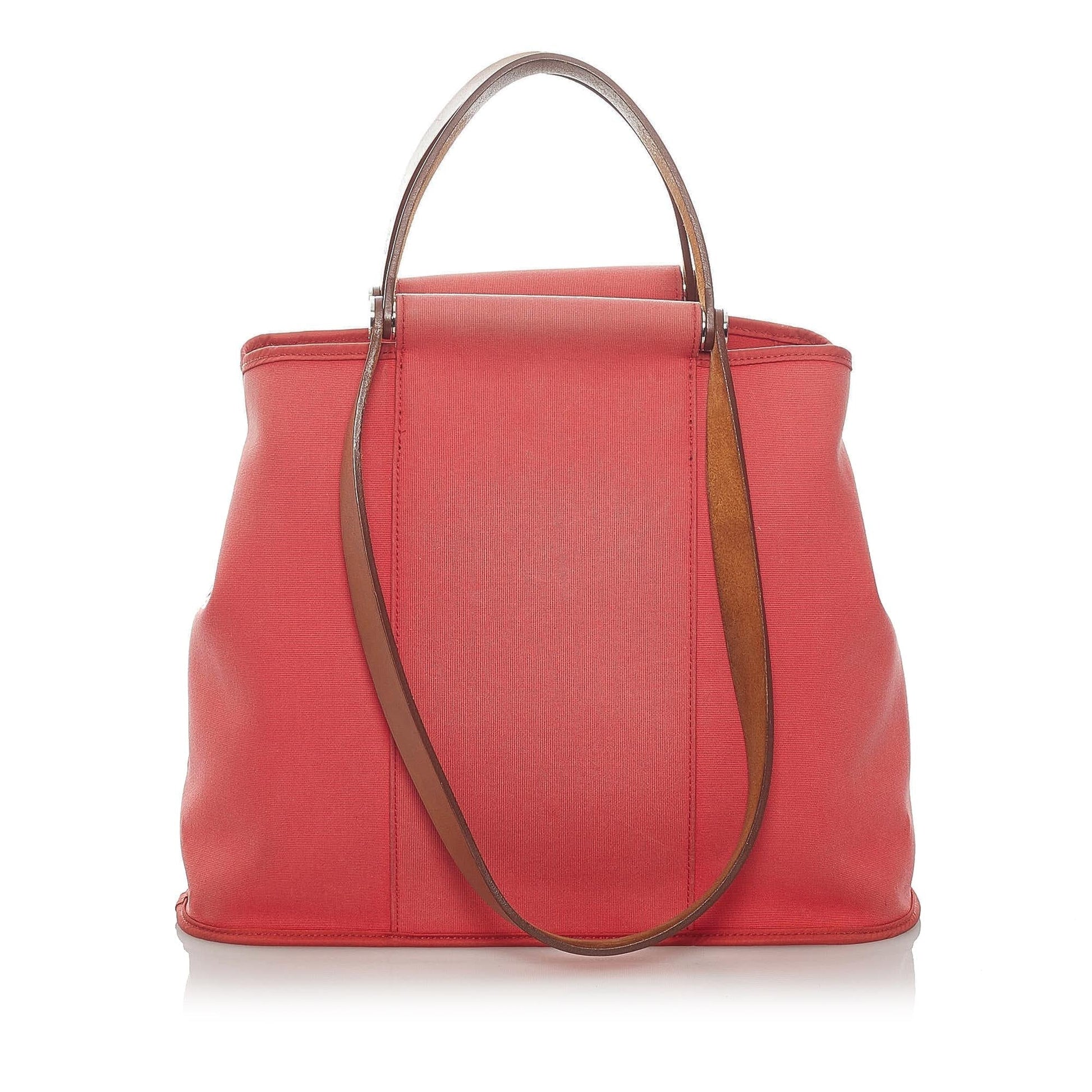 Hermes Luxury Cabag Satchel (Shg ) Canvas Travel Bag