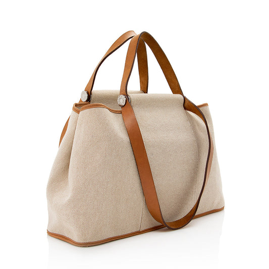 Hermes Luxury Calfskin Cabag Elan Tote Sale (Shf Canvas Tote Bag