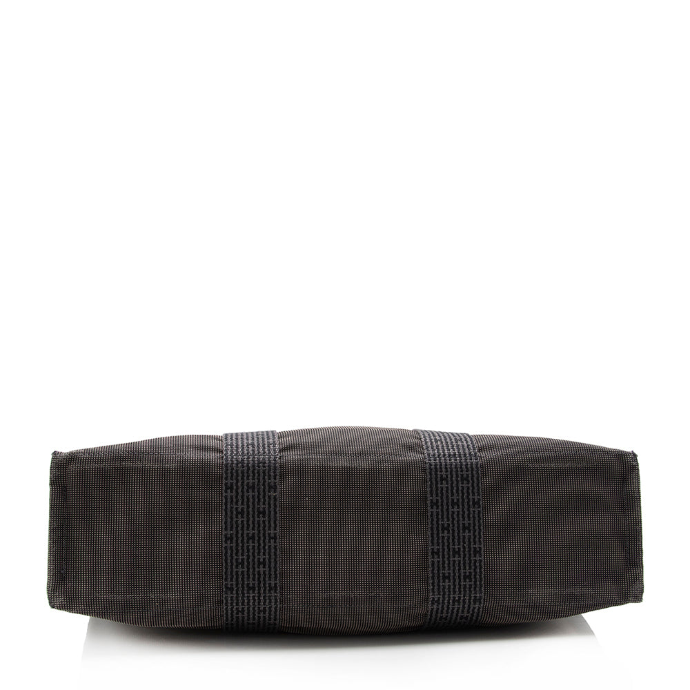 Hermes Herline Mm Tote Shf Canvas Tote Bag