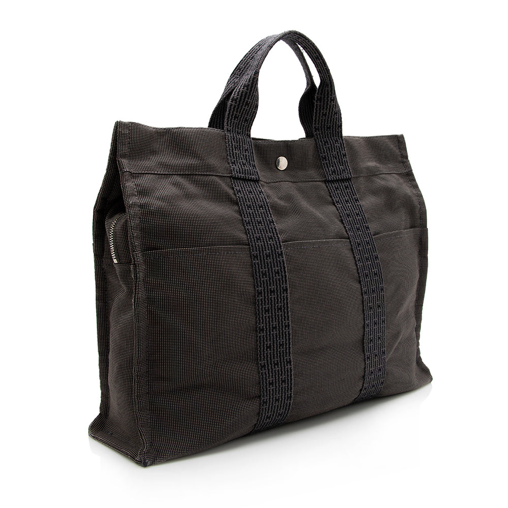 Hermes Luxury Herline Mm Tote (Shf ) Handbag Canvas Tote Bag