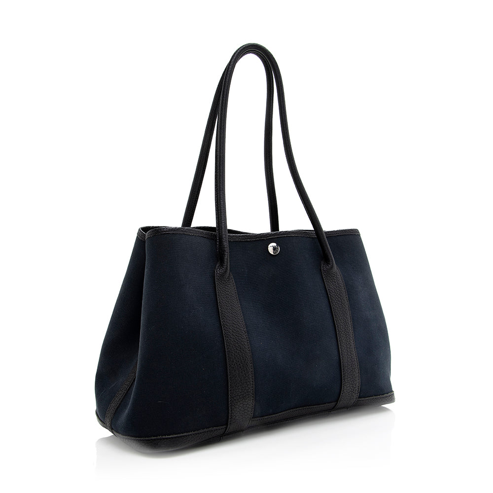 Hermes Luxury Garden Party Tote Sale (Shf ) Leather Canvas Tote Bag