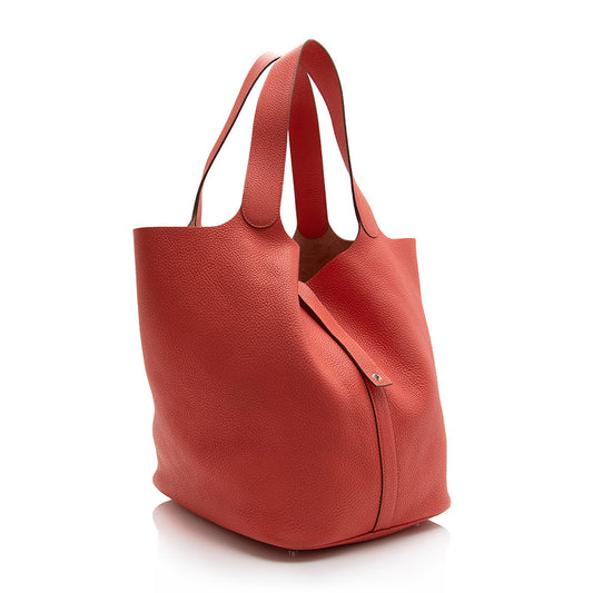Hermes Luxury Clemence Picotin Tgm Shoulder Bag (Shf