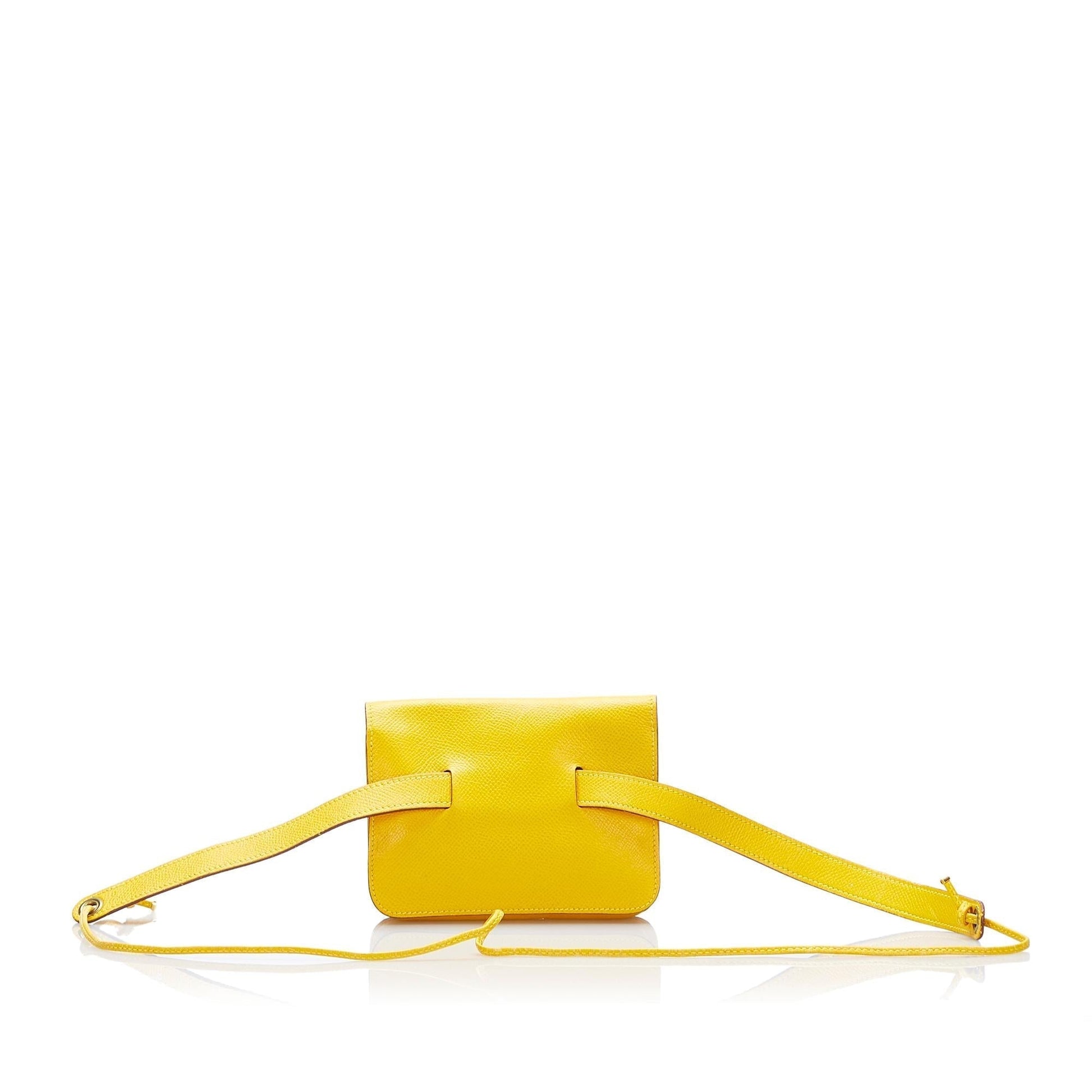 Hermes Luxury Courchevel Pochette Waist Bag (Shg Omt Green Travel Bag