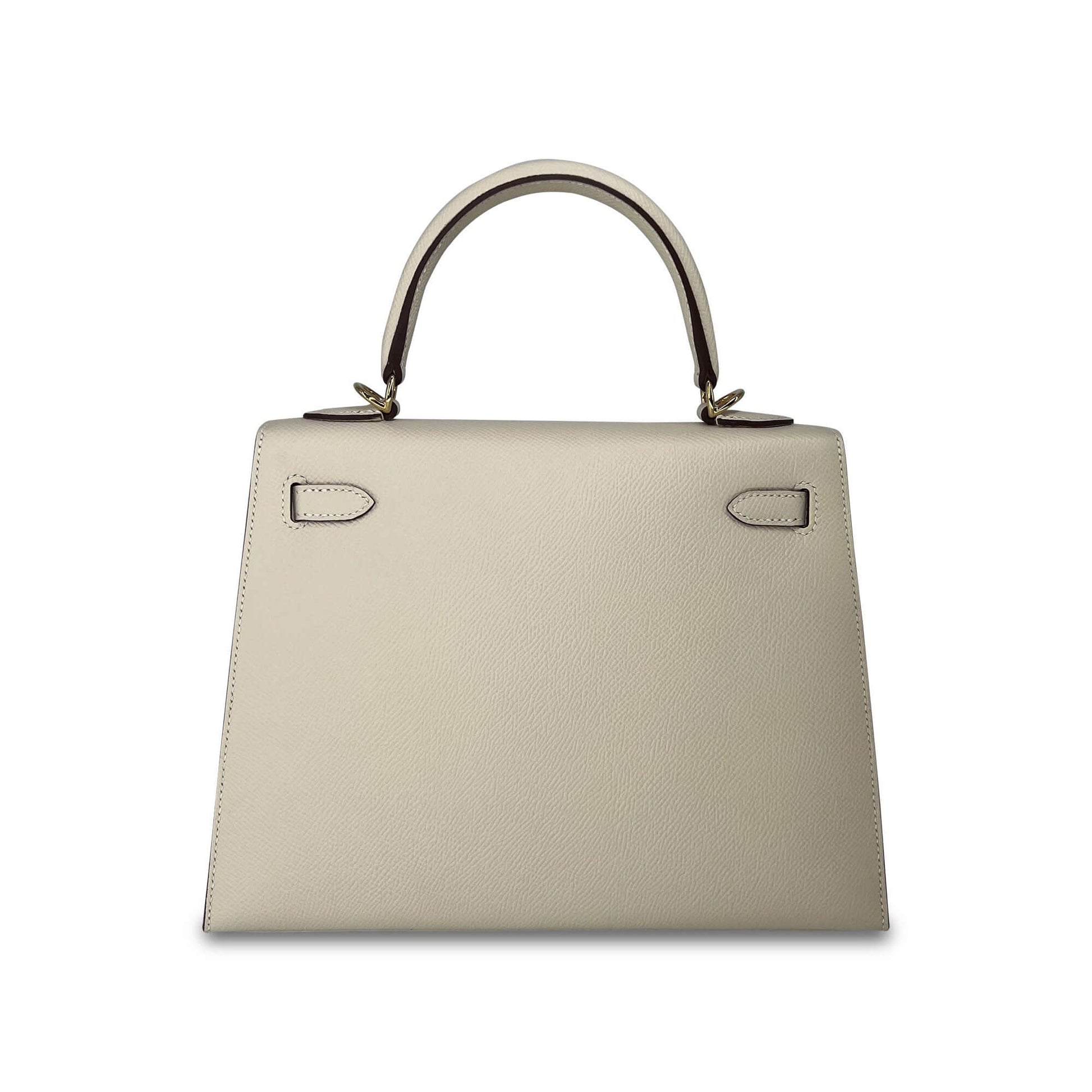Hermes Top Quality Luxury Kelly Craie Epsom Designer Leather Travel Bag