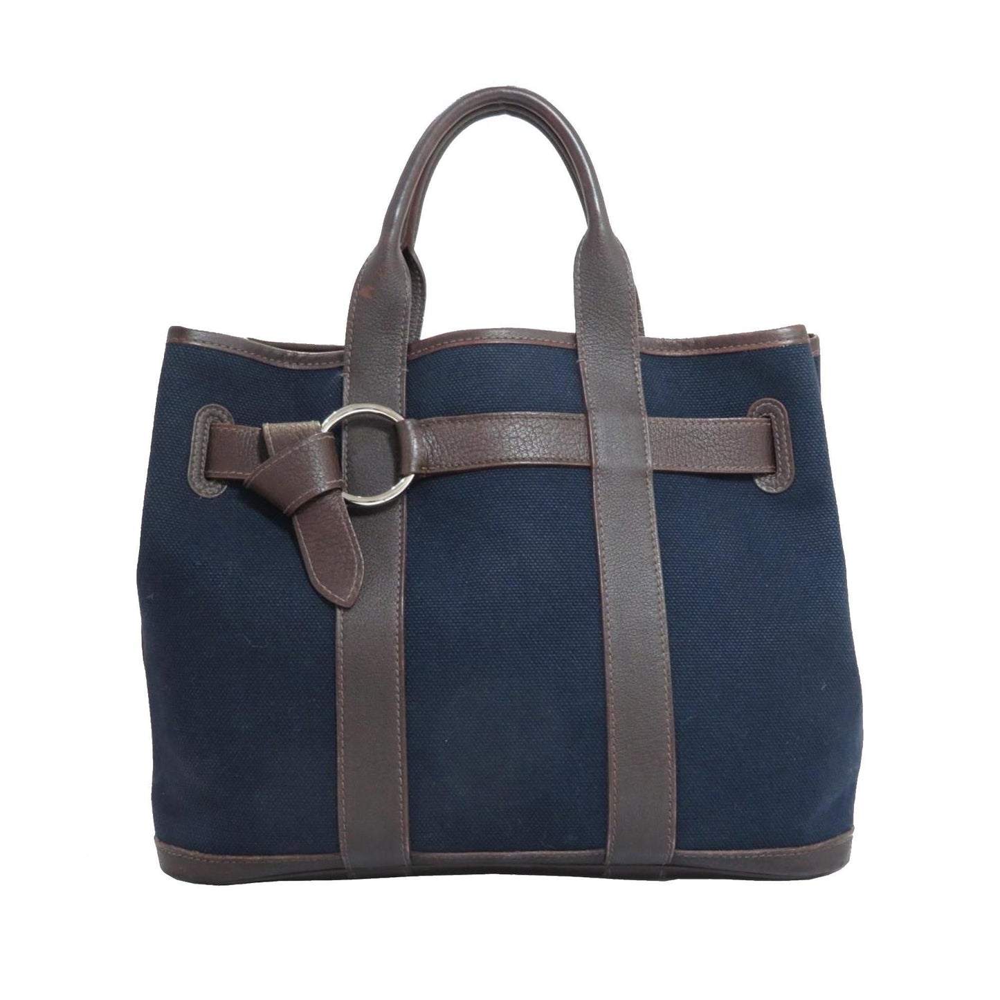 Hermes Luxury Petite Ceinture Pm Tote (Shg ) Canvas Tote Bag