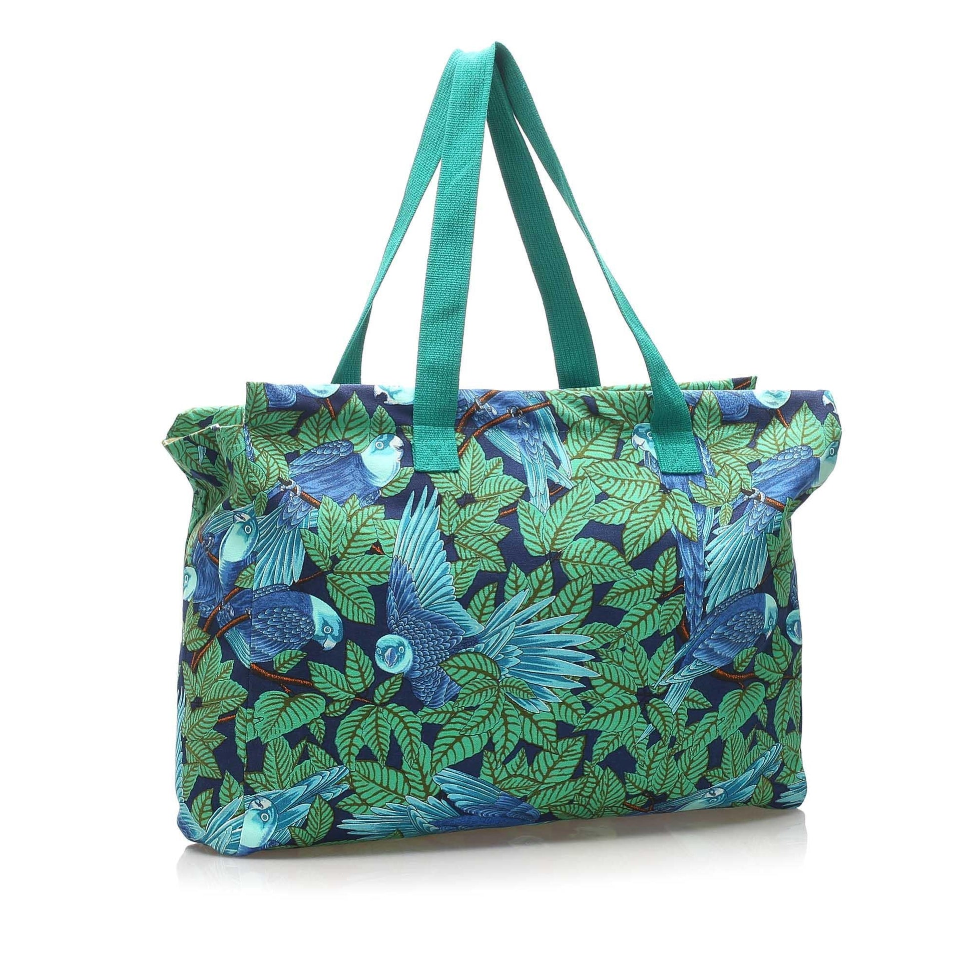 Hermes Luxury Printed Tote Bag (Shg ) Canvas