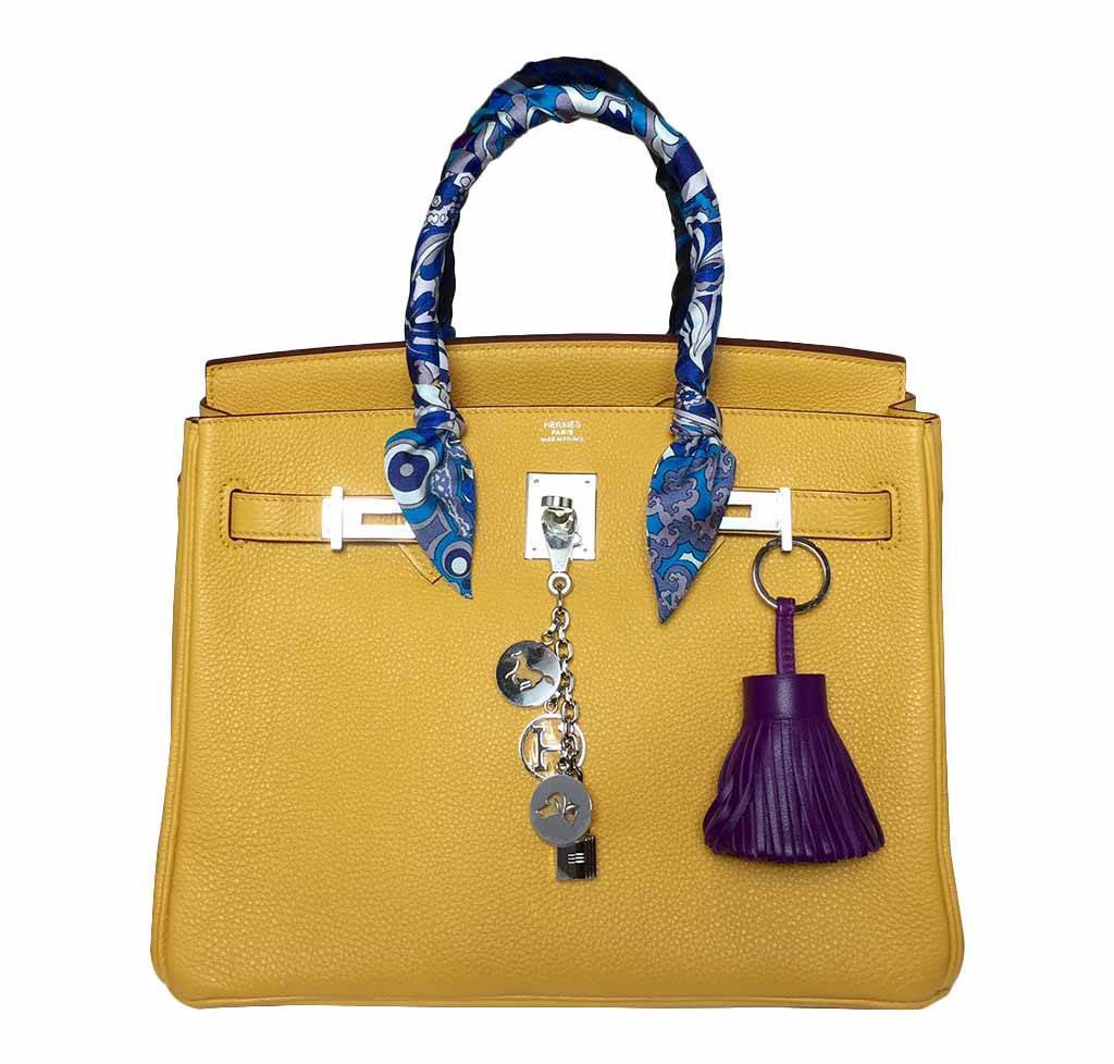 Hermes Birkin Soleil Yellow Bag Travel Bag