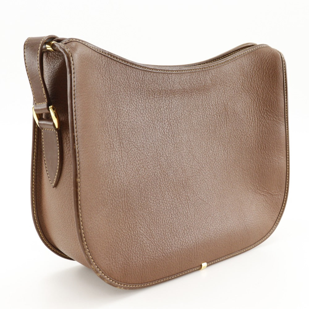 Gucci 001.084. Old Interlocking G Calfskin Brown Shoulder Bag