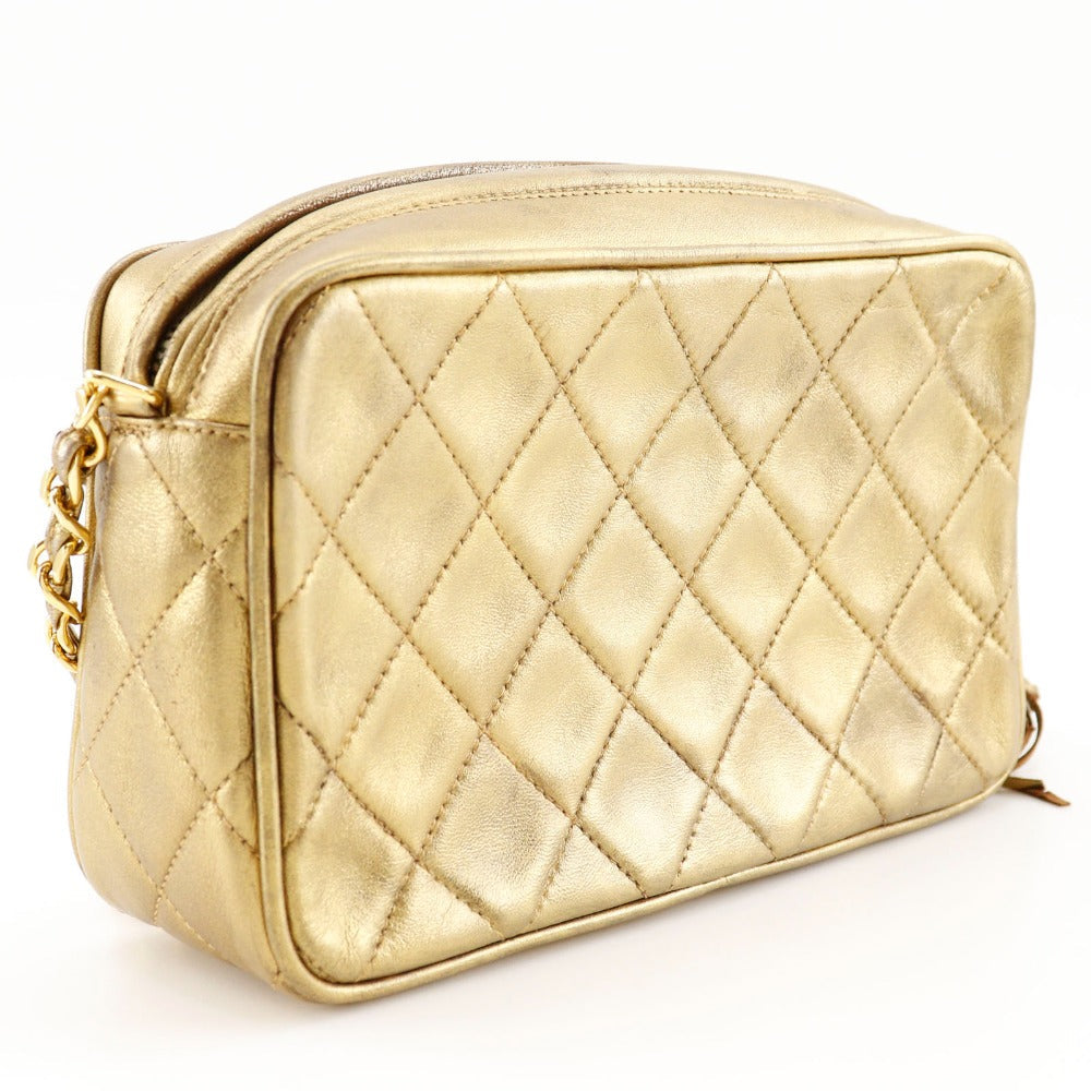 Chanel lambskin Matrasse Fringe ChainShoulder Gold Jewelry