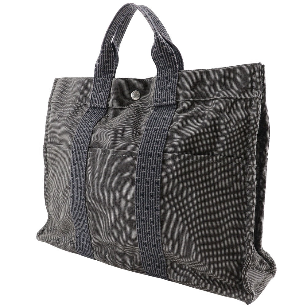Hermes Handbag Her Linetote Mm Unisex Unisex Canvas Nylon Gray Tote Bag