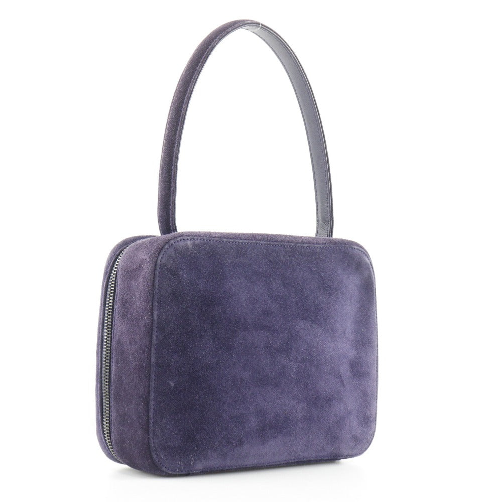 Chanel Suede purple COCO Mark One handle Handbag