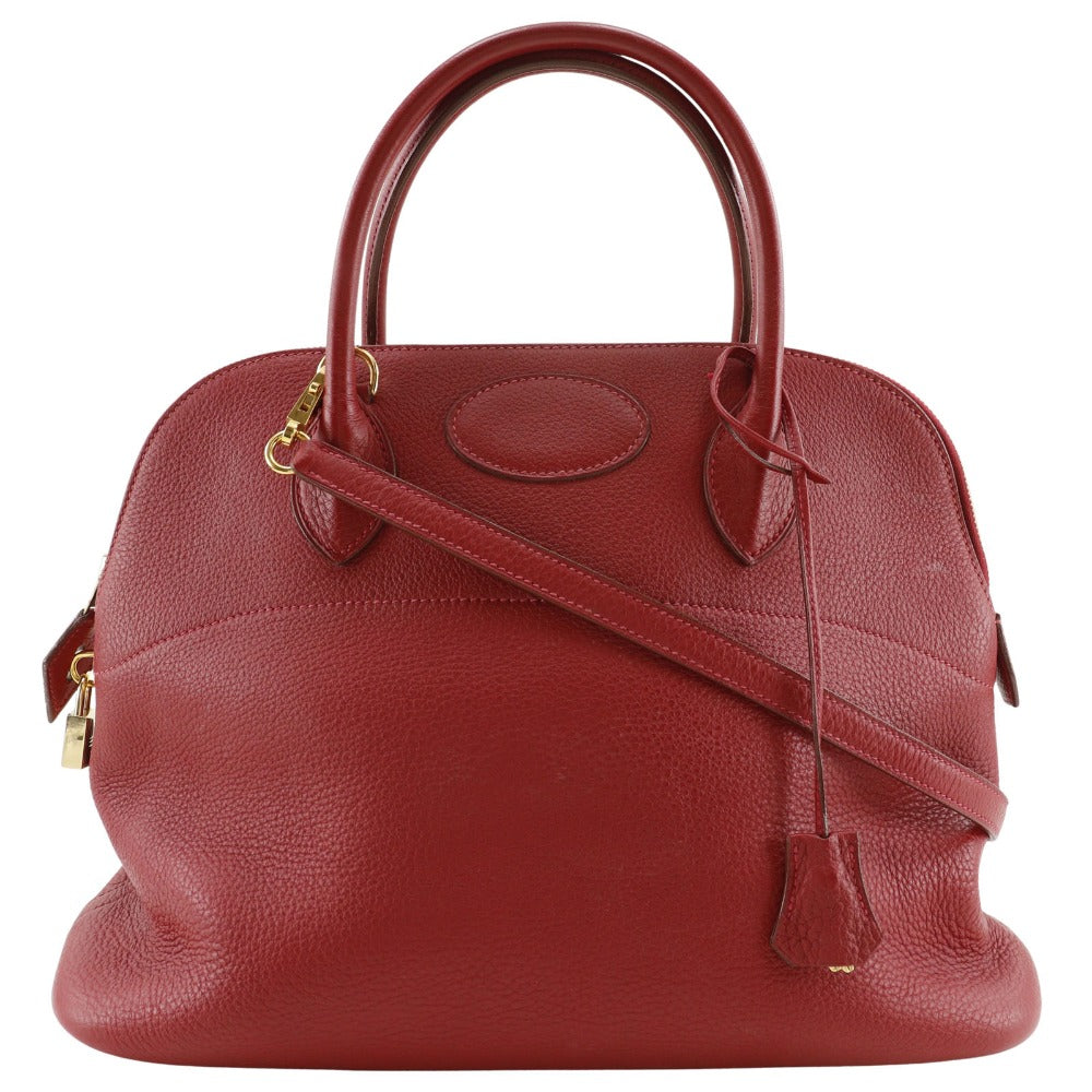 Hermes Handbag Taurillon Clemence 2Wayshoulder Bored Women Metal Gold Shoulder Bag