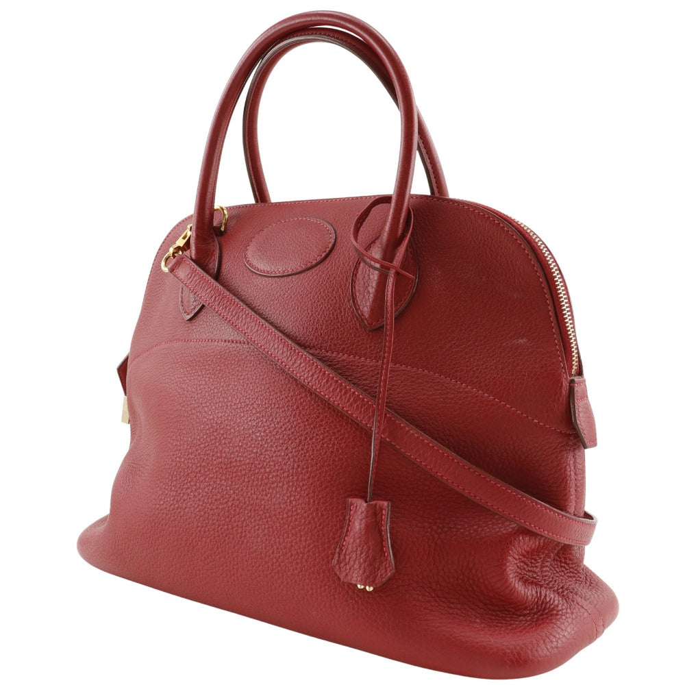 Hermes Handbag Taurillon Clemence 2Wayshoulder Bored Women Metal Gold Shoulder Bag