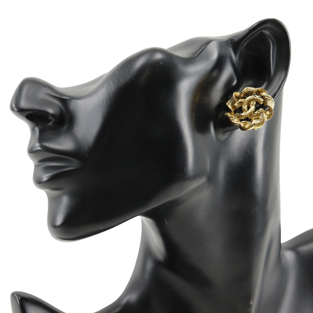 Chanel Round Coco Mark Earrings