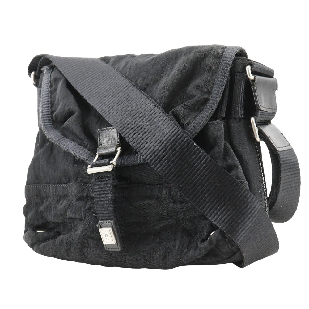 Chanel Nylon Matrasse Sports line Black Shoulder Bag