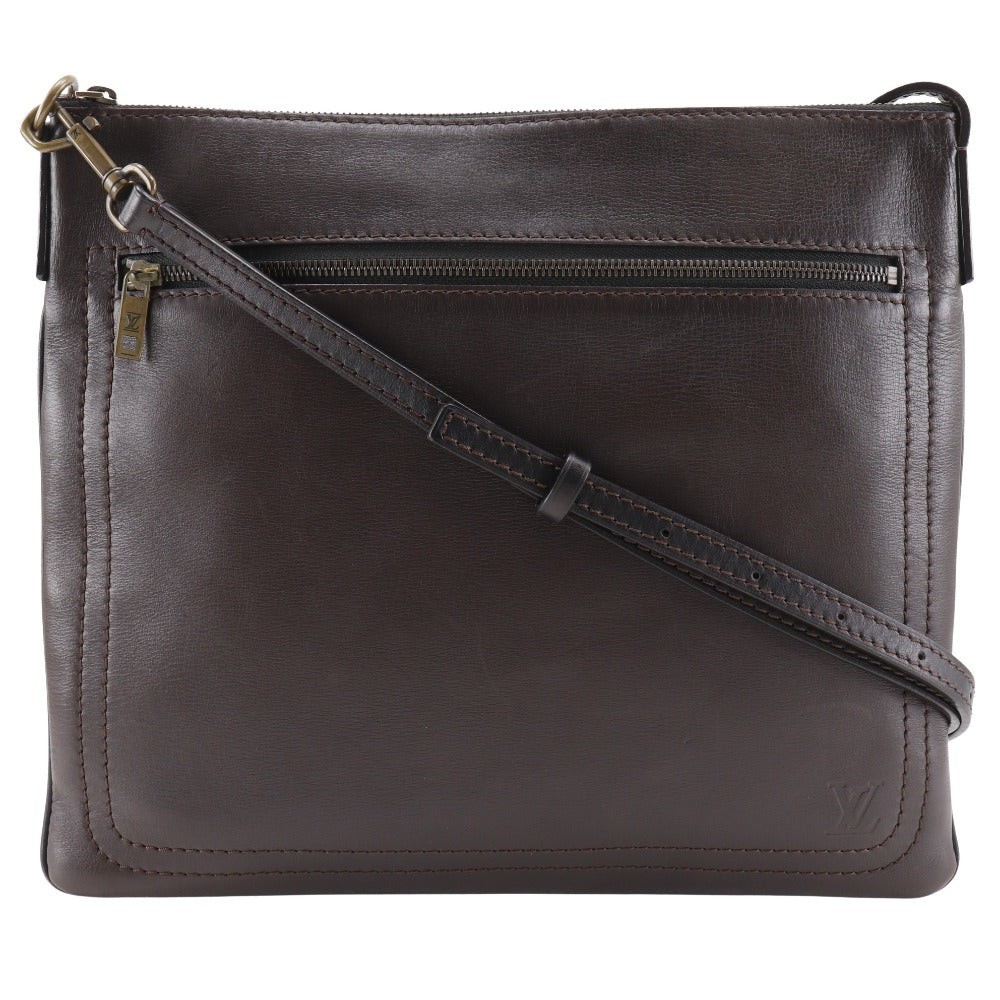 Louis Vuitton M92073 Utah Sac Plat Calfskin Brown Shoulder Bag